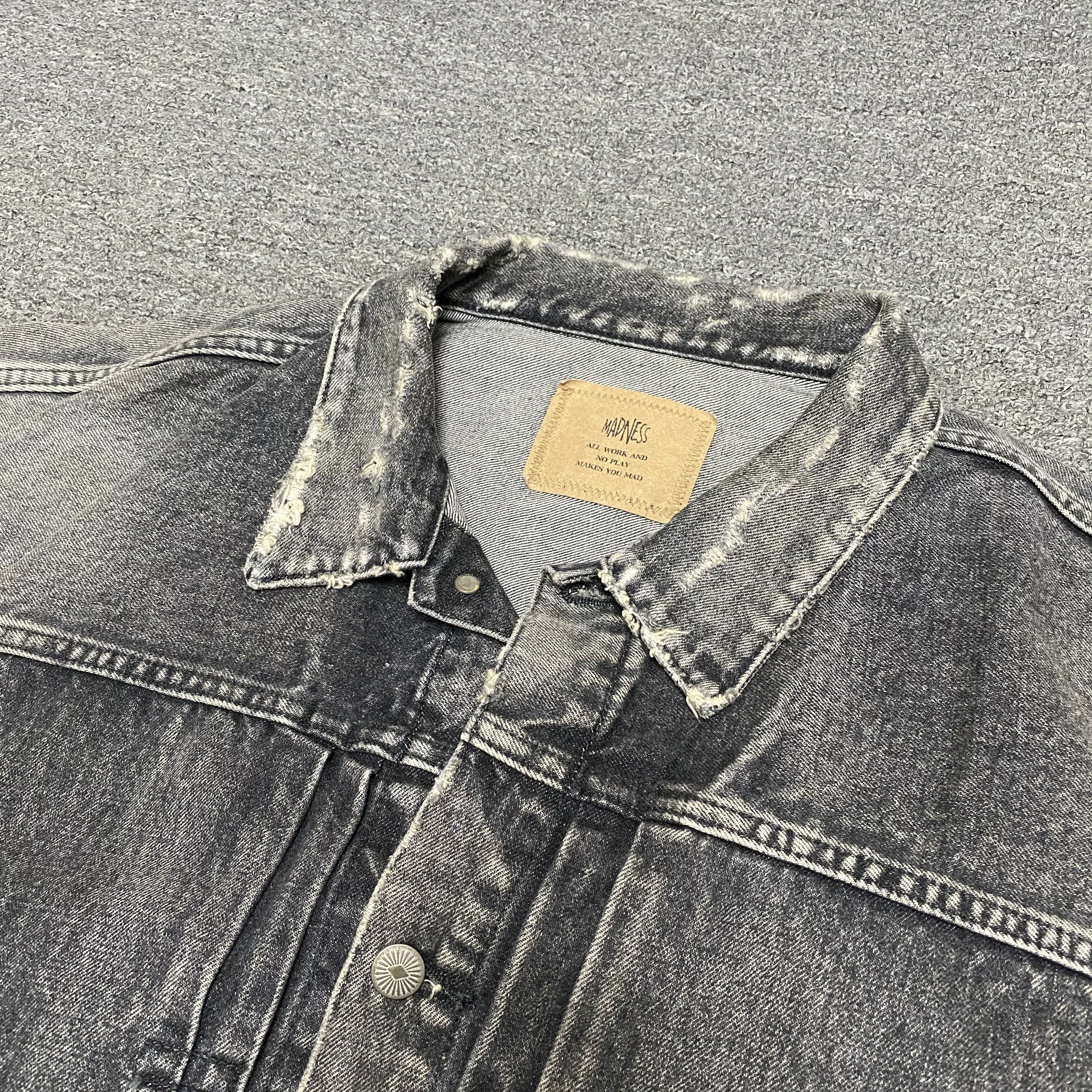 Madness MADNESS 22AW Distressed Denim Jacket Size US M / EU 48-50 / 2 - 3 Thumbnail