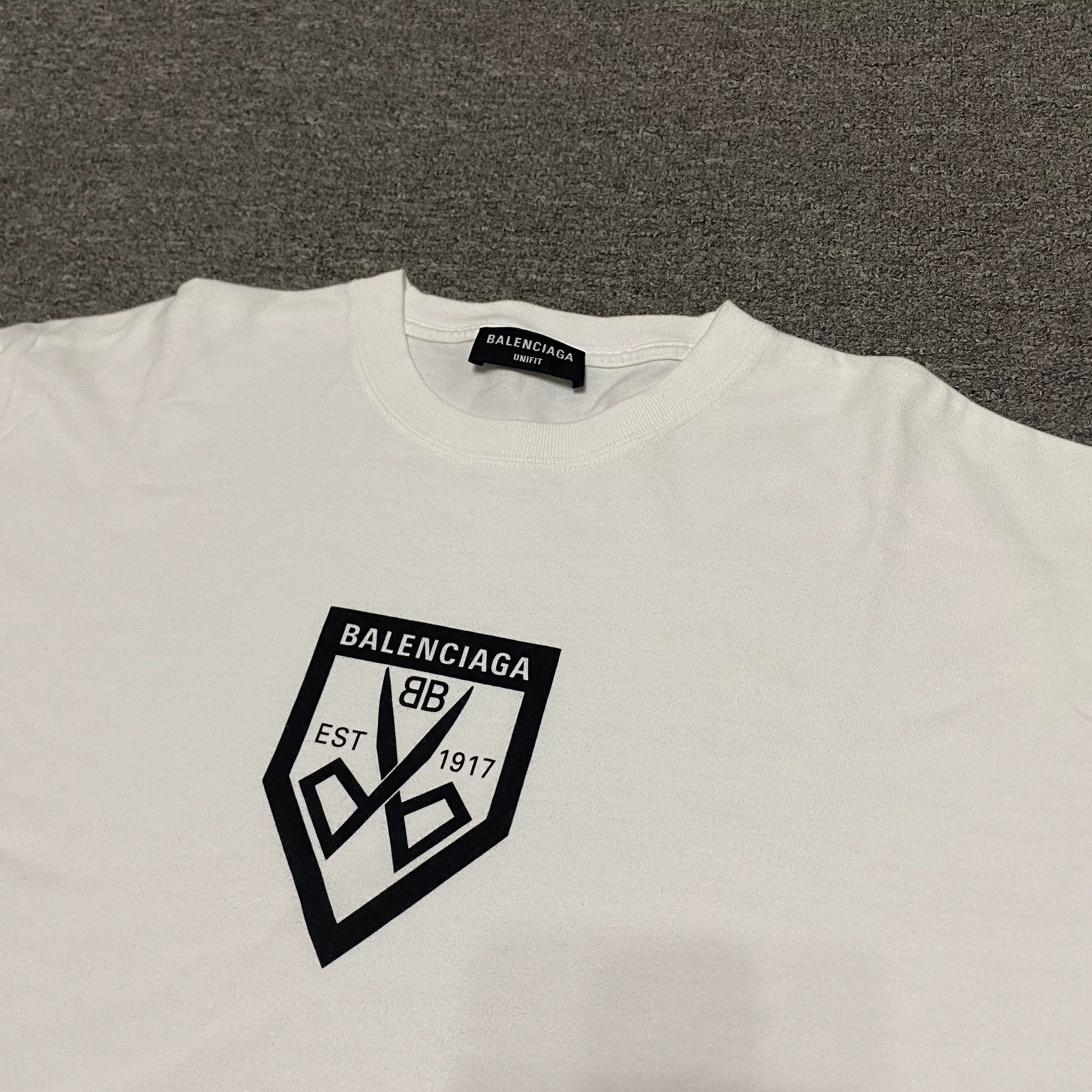Balenciaga Balenciaga Scissors Logo Short Sleeve Size US XS / EU 42 / 0 - 4 Thumbnail