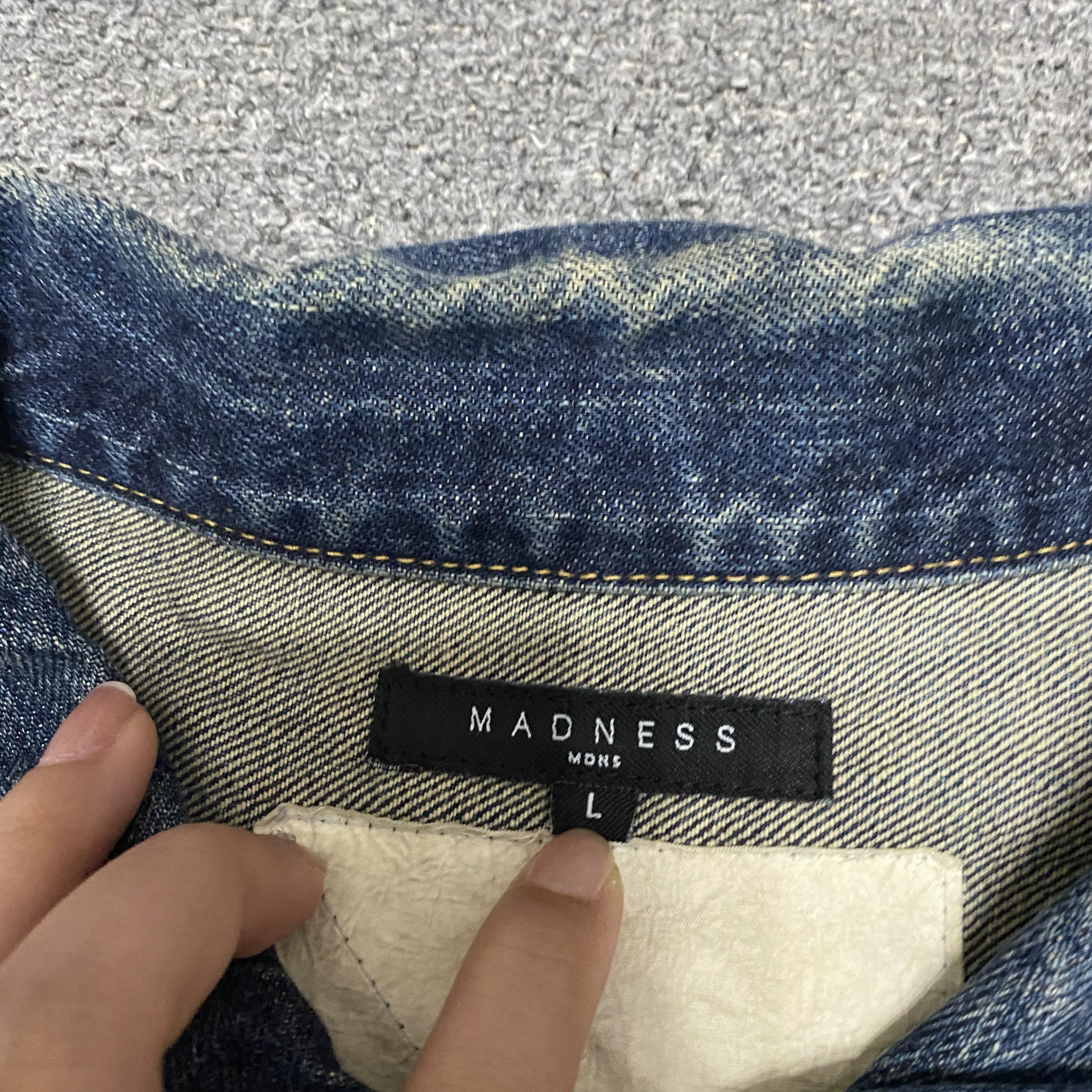 Madness MADNESS 19SS Japanese Denim Jacket Size US L / EU 52-54 / 3 - 5 Thumbnail