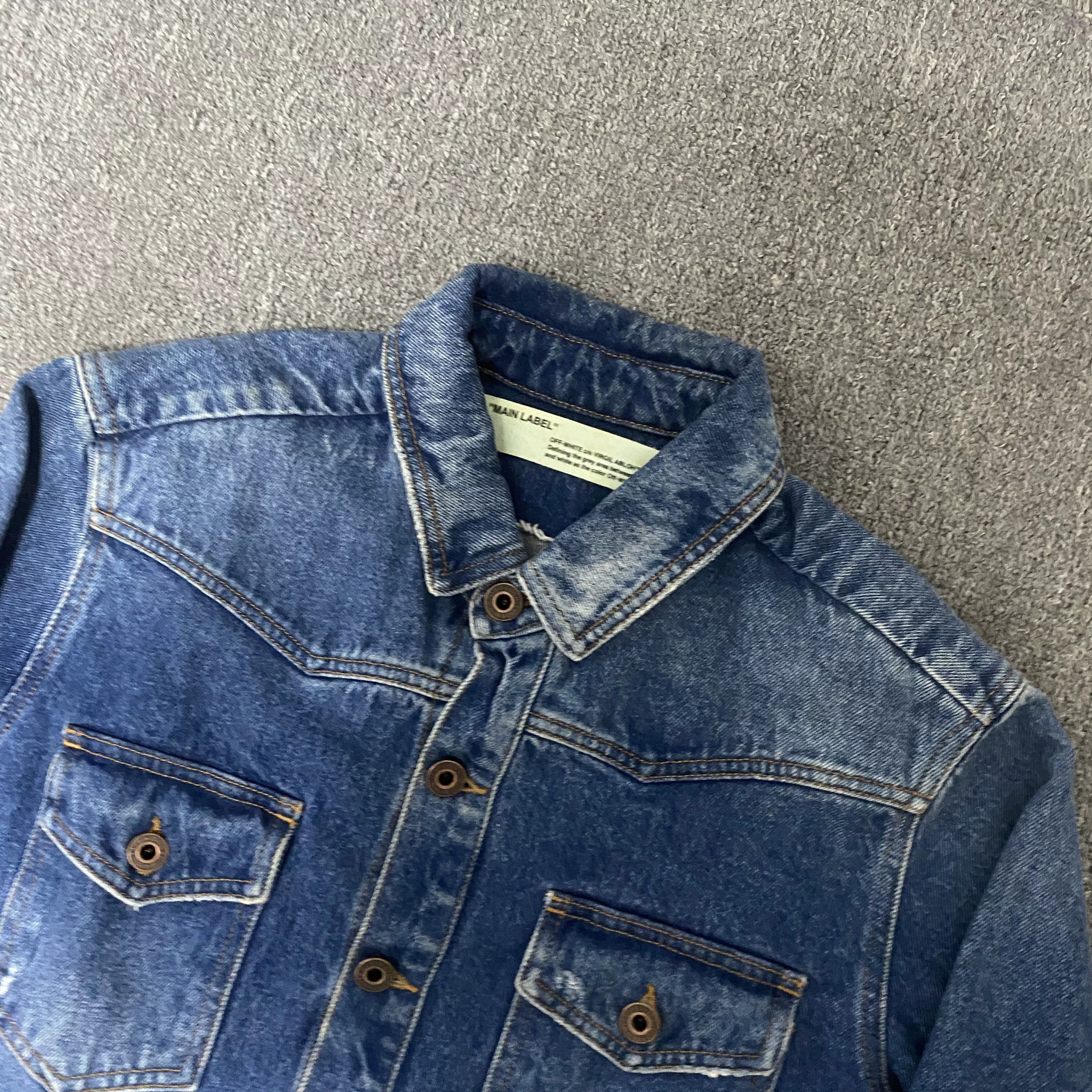 Off-White OFF WHITE 19SS Washed Denim Shirt Size US XS / EU 42 / 0 - 4 Thumbnail