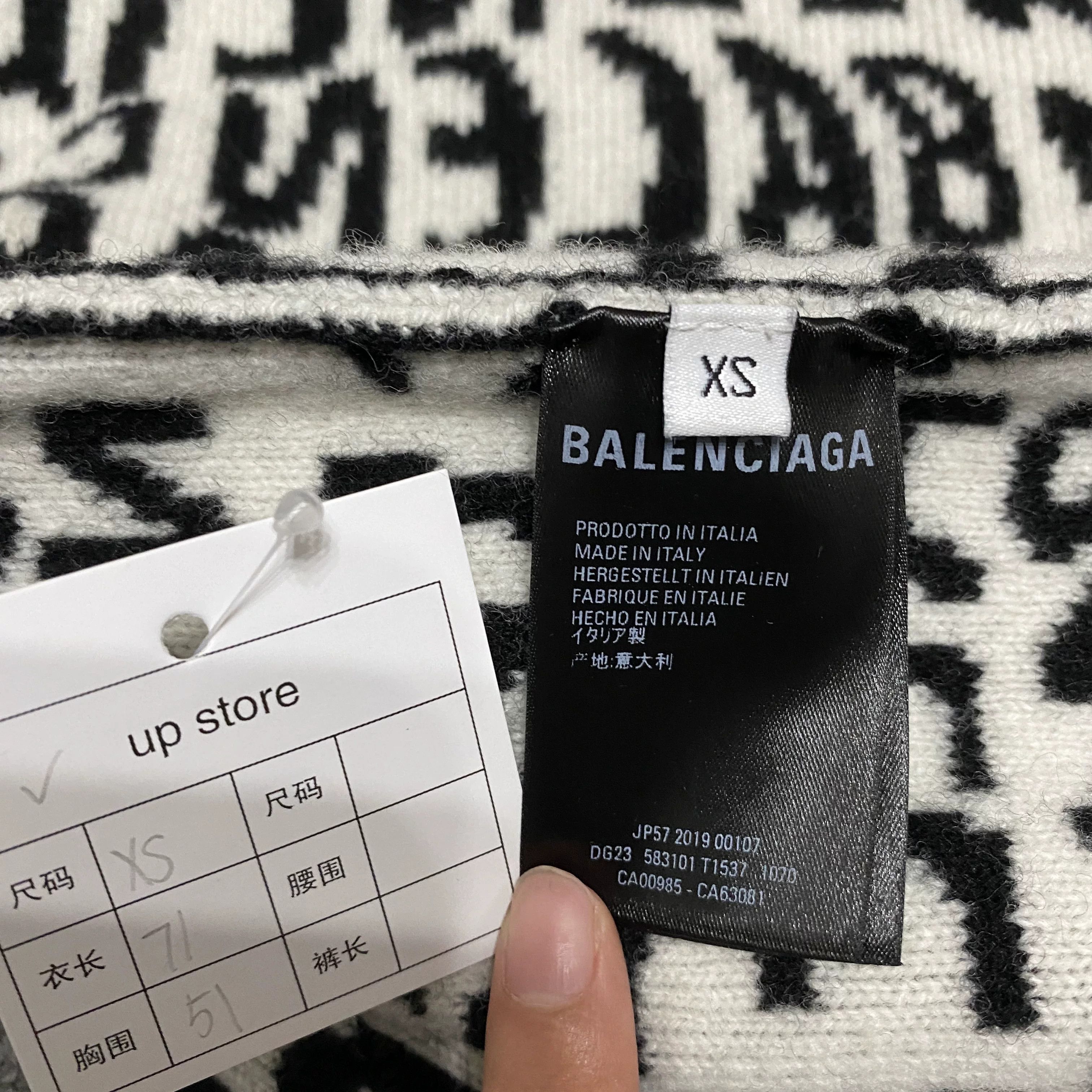 Balenciaga Balenciaga Logo Reversible Wool Knit Sweater Size XS / US 0-2 / IT 36-38 - 6 Thumbnail