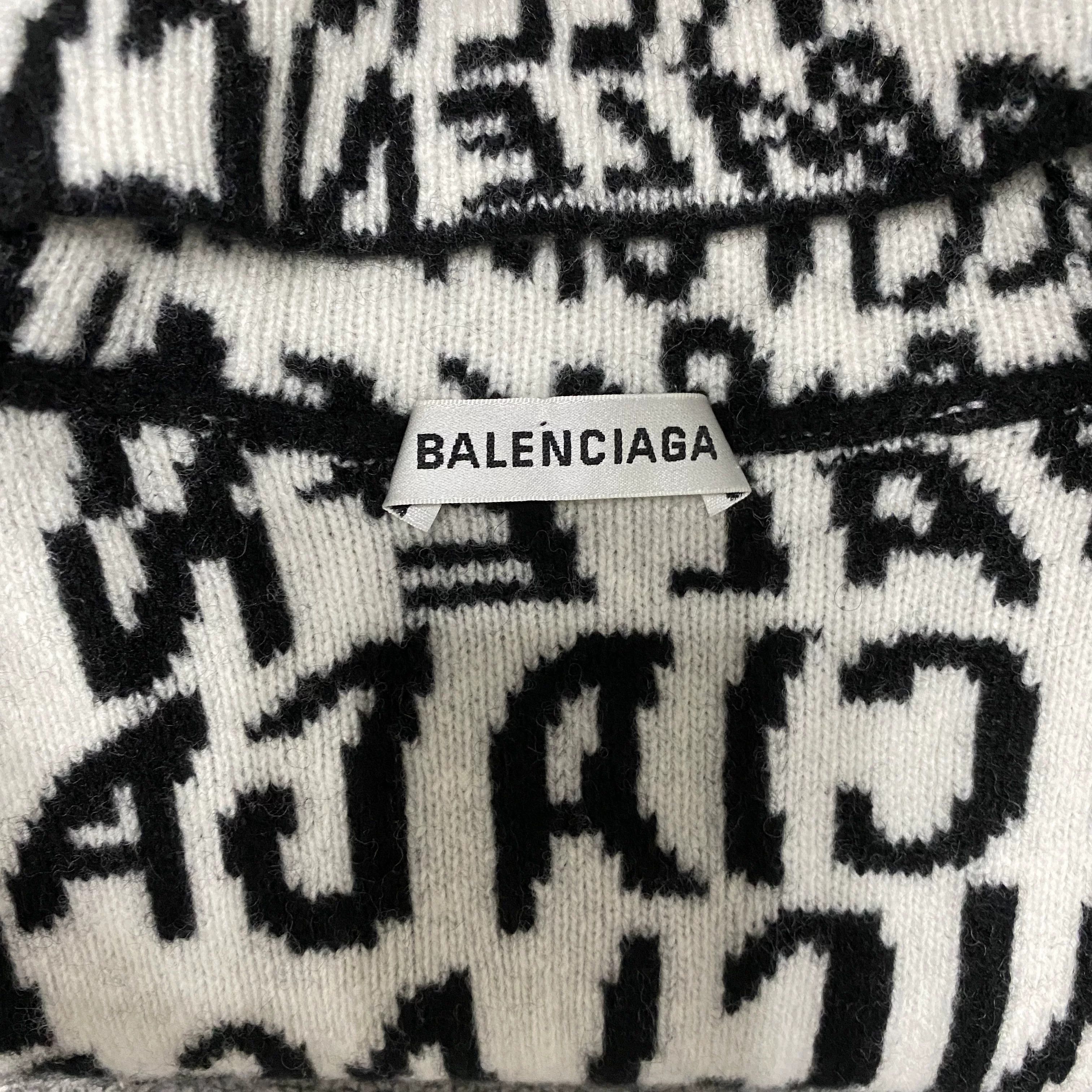 Balenciaga Balenciaga Logo Reversible Wool Knit Sweater Size XS / US 0-2 / IT 36-38 - 5 Thumbnail