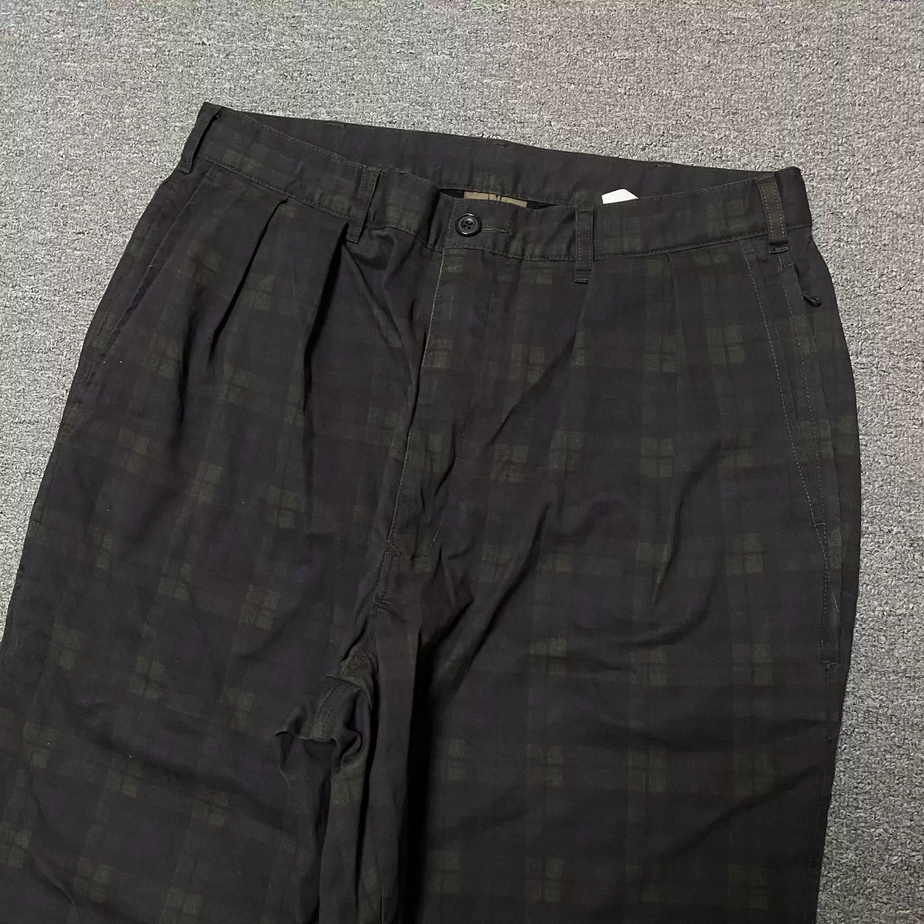 Beams Japan BEAMS SSZ Plaid Loose-Fit Pants Size US 26 / EU 42 - 3 Thumbnail