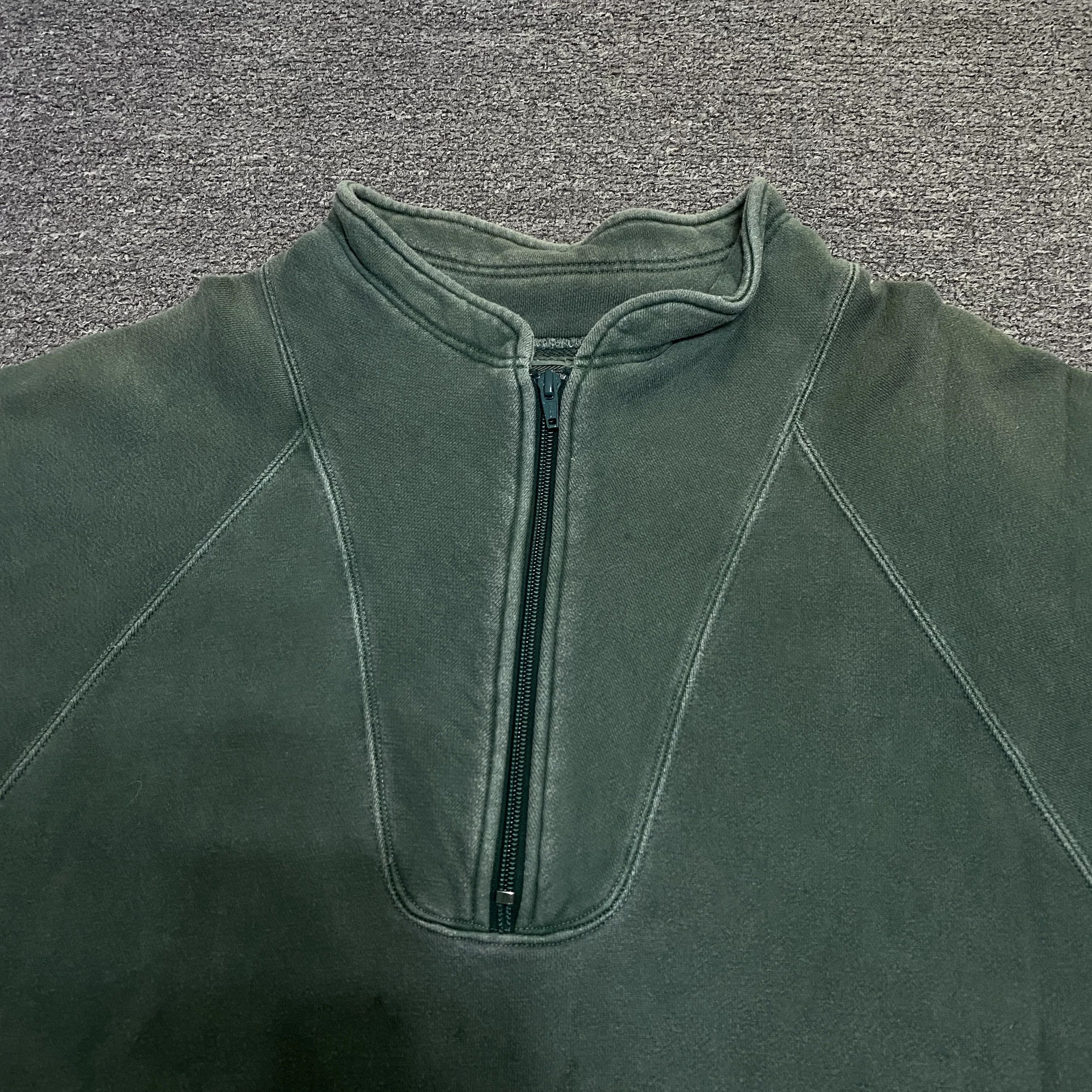 Cav Empt CAVEMPT Half-Zip Washed Sweatshirt Jacket Size US XL / EU 56 / 4 - 3 Thumbnail