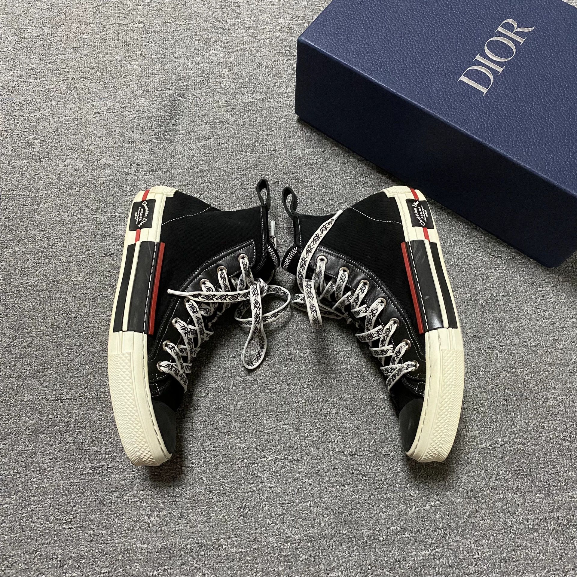 Dior DIOR B23 Canvas Shoes Size US 8 / EU 41 - 3 Thumbnail