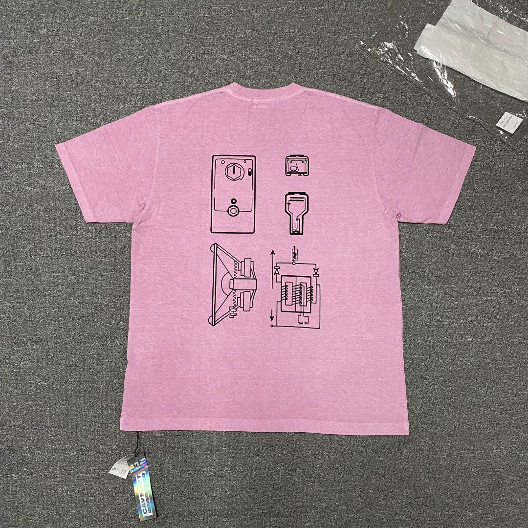 Cav Empt CAVEMPT Women's Face Pink Washed Tee Size L / US 10 / IT 46 - 2 Thumbnail
