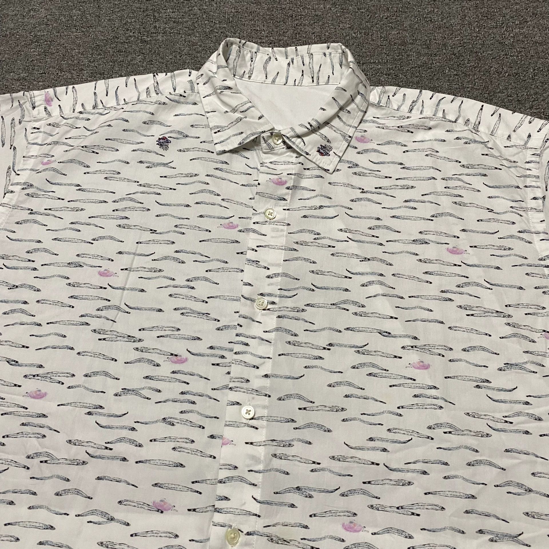 Beams Japan BEAMS SSZ Fish Print Shirt Size US L / EU 52-54 / 3 - 3 Thumbnail