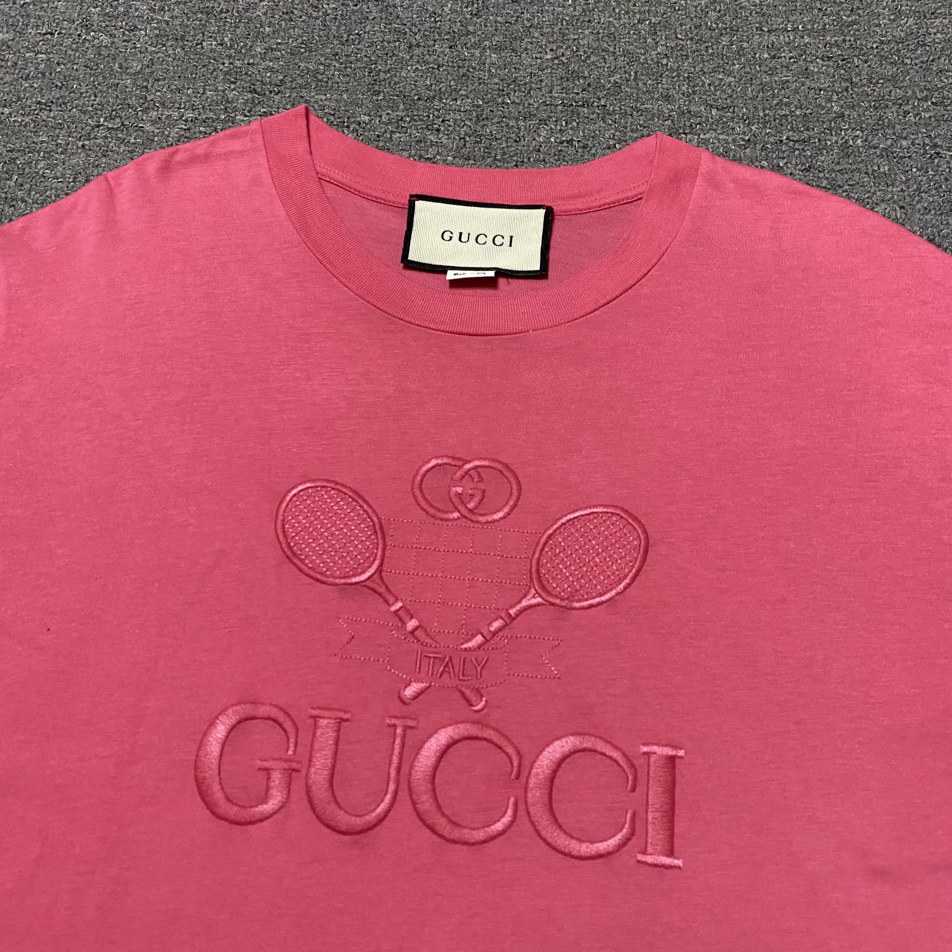 Gucci Gucci Tennis Racket Embroidery Tee Size S / US 4 / IT 40 - 3 Thumbnail