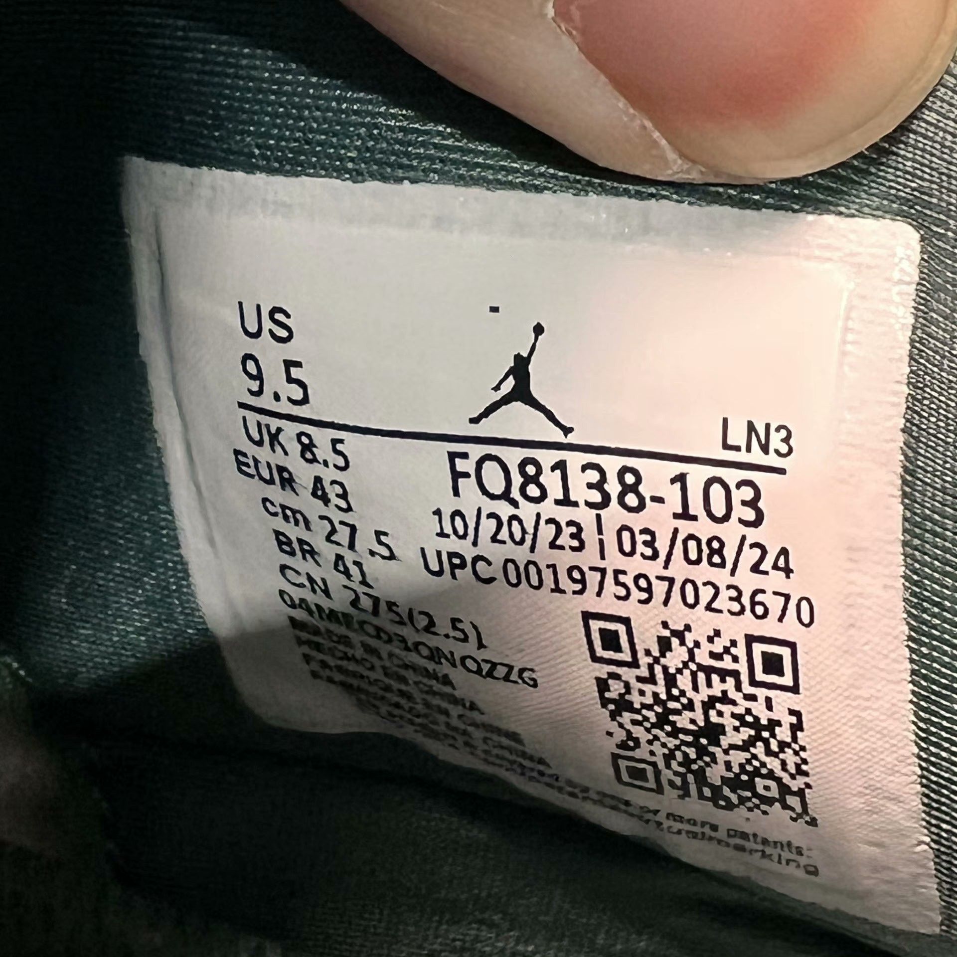 Nike Nike AJ4 Green Lowtop Sneakers 43 Men Size US 10 / EU 43 - 8 Thumbnail