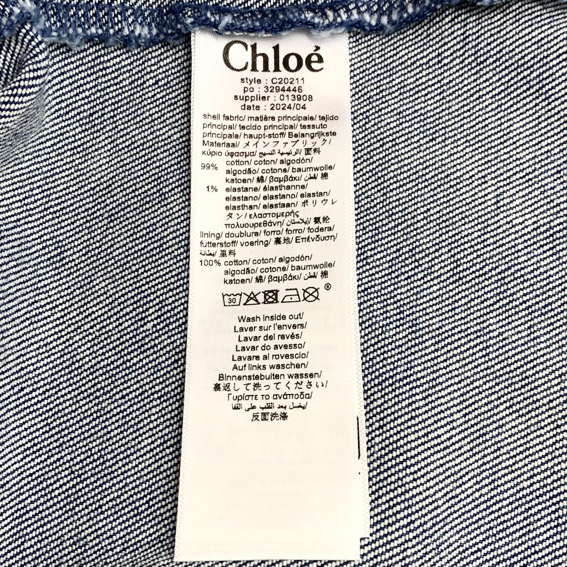 Other Other Denim Cotton Blue Dress 14 Women Size XS / US 0-2 / IT 36-38 - 6 Thumbnail