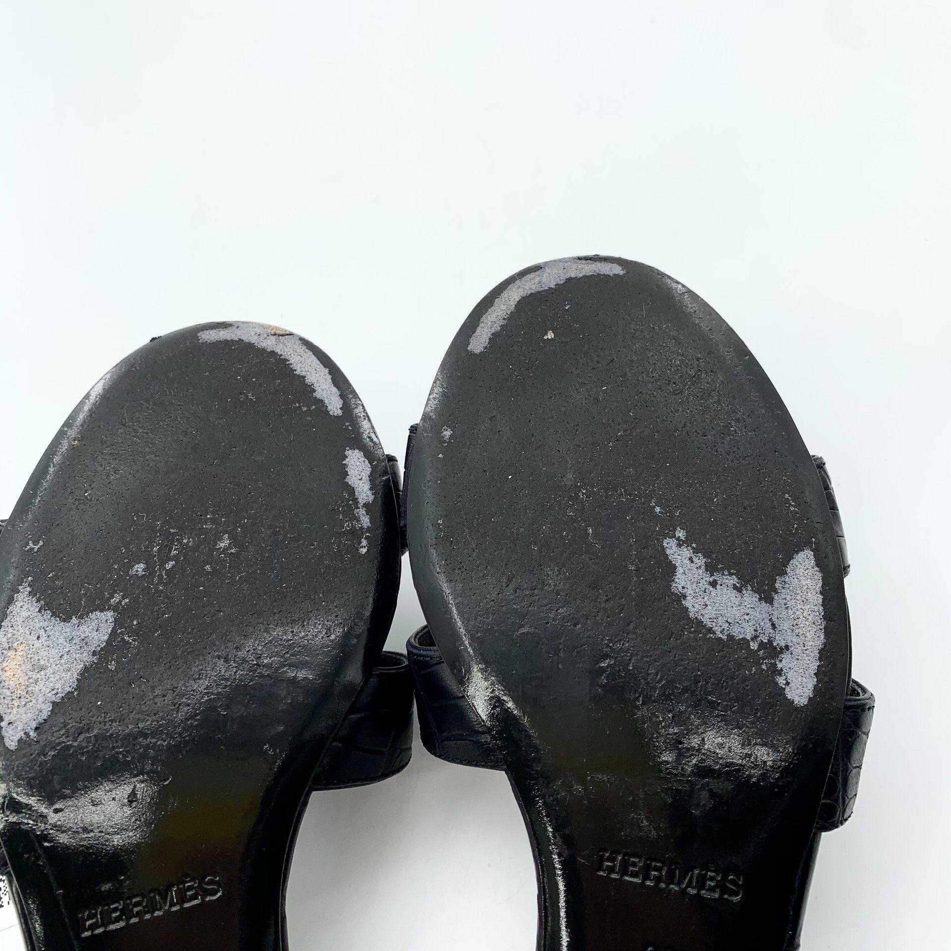 Hermes Hermes Black Sandals 38 Women Size US 7.5 / IT 37.5 - 8 Thumbnail