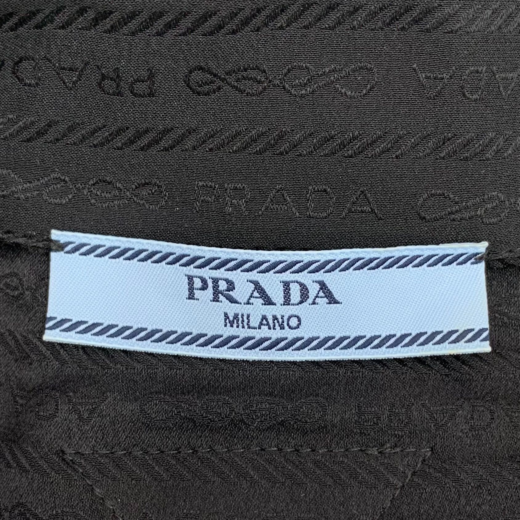 Prada Prada Retro Striped Black Button Up M Women Size M / US 6-8 / IT 42-44 - 6 Thumbnail