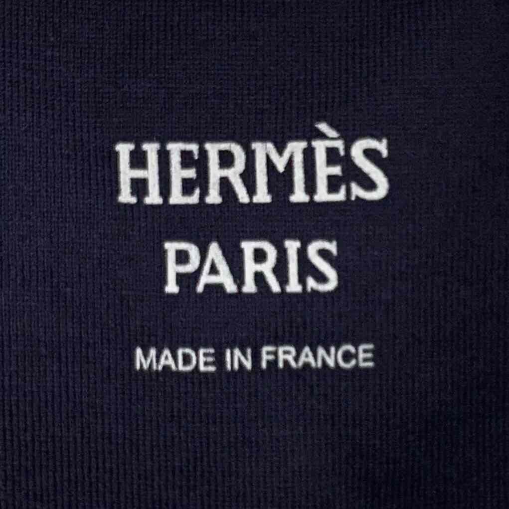 Hermes Hermes Printed Cotton Blue T-Shirt L Women Size L / US 10 / IT 46 - 6 Thumbnail