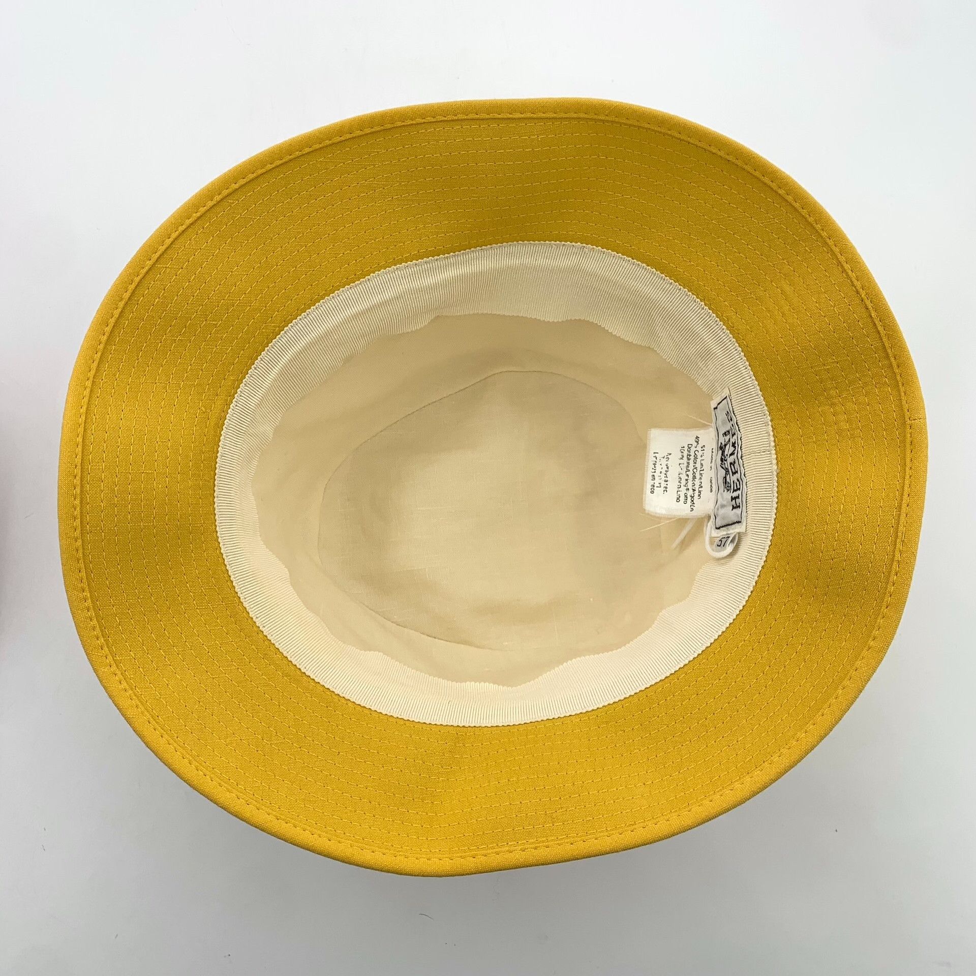 Hermes Hermes Casual Yellow Hat 57 Men Size ONE SIZE - 6 Thumbnail
