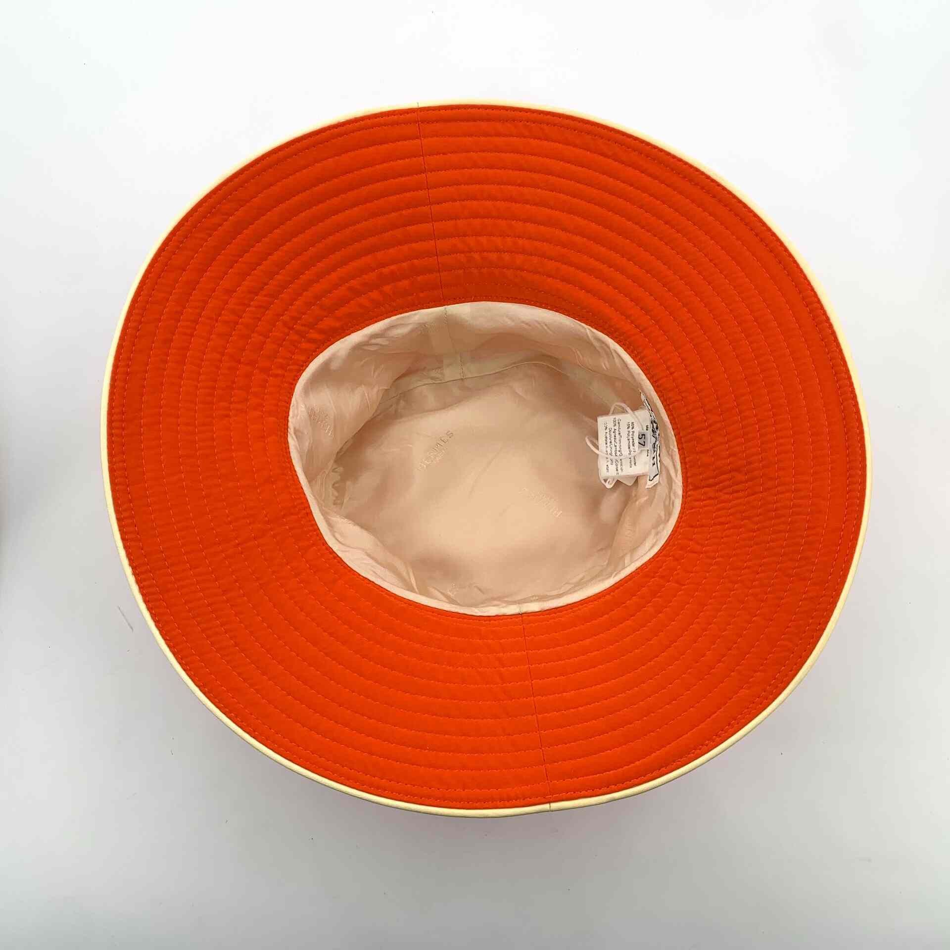 Hermes Hermes Casual Orange Hat 57 Men Size ONE SIZE - 6 Thumbnail