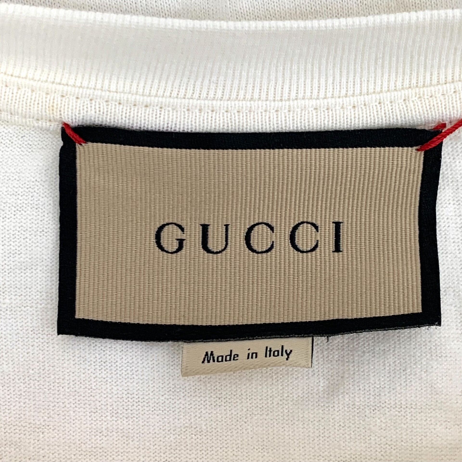 Gucci Gucci Retro Printed White T-Shirt S Women Size S / US 4 / IT 40 - 6 Thumbnail