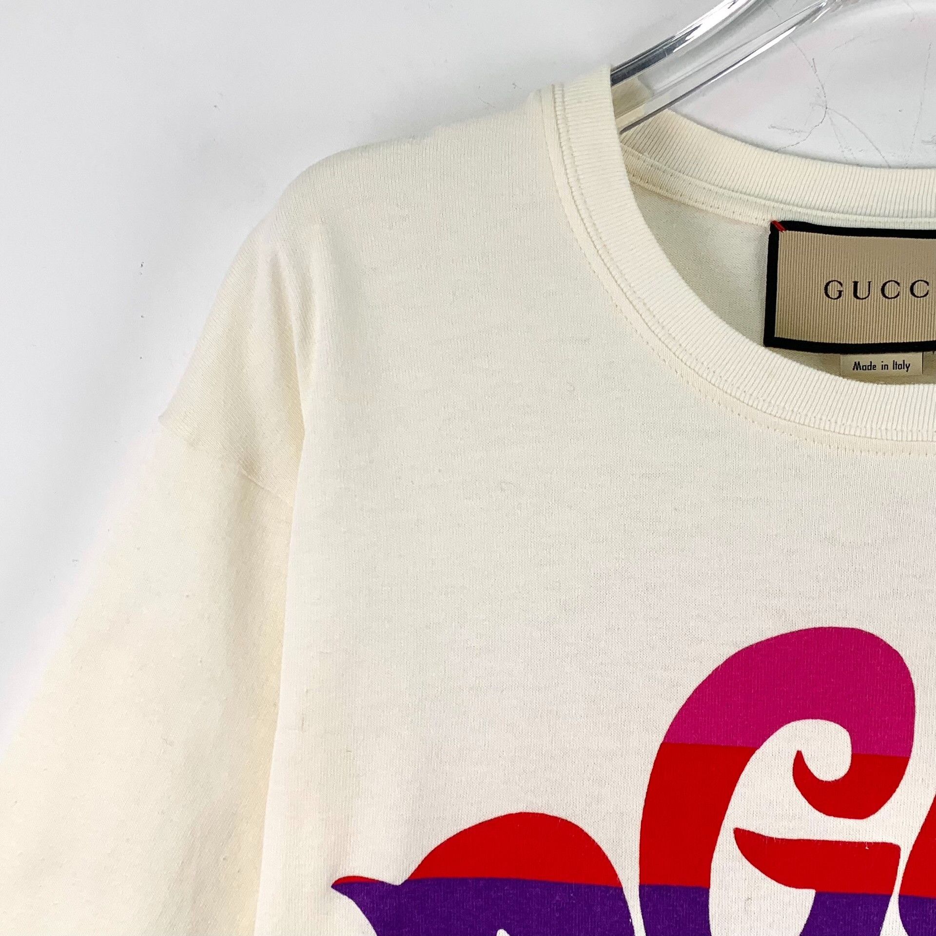 Gucci Gucci Retro Printed White T-Shirt S Women Size S / US 4 / IT 40 - 3 Thumbnail