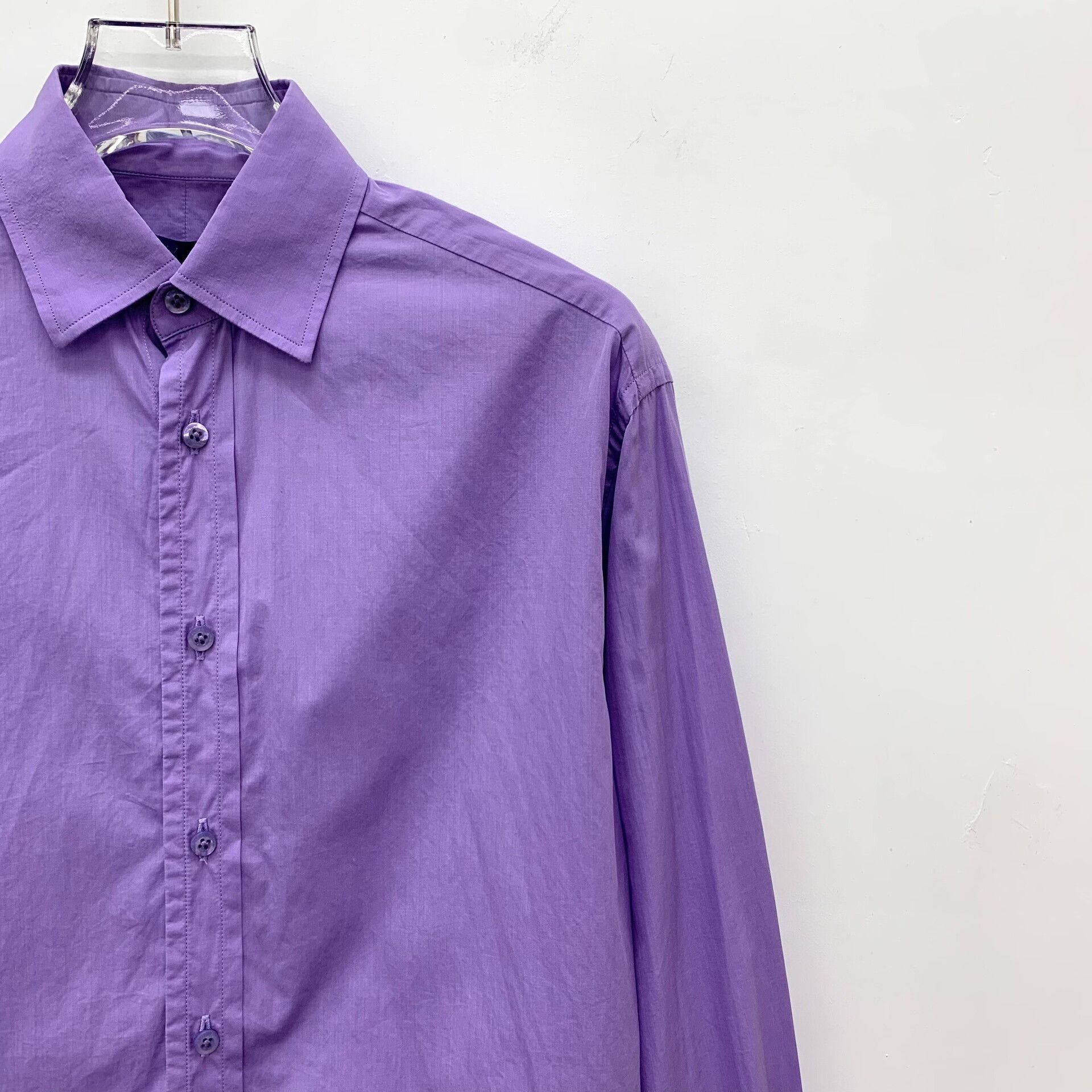 Other Cotton Purple Button Up M Women Size M / US 6-8 / IT 42-44 - 3 Thumbnail