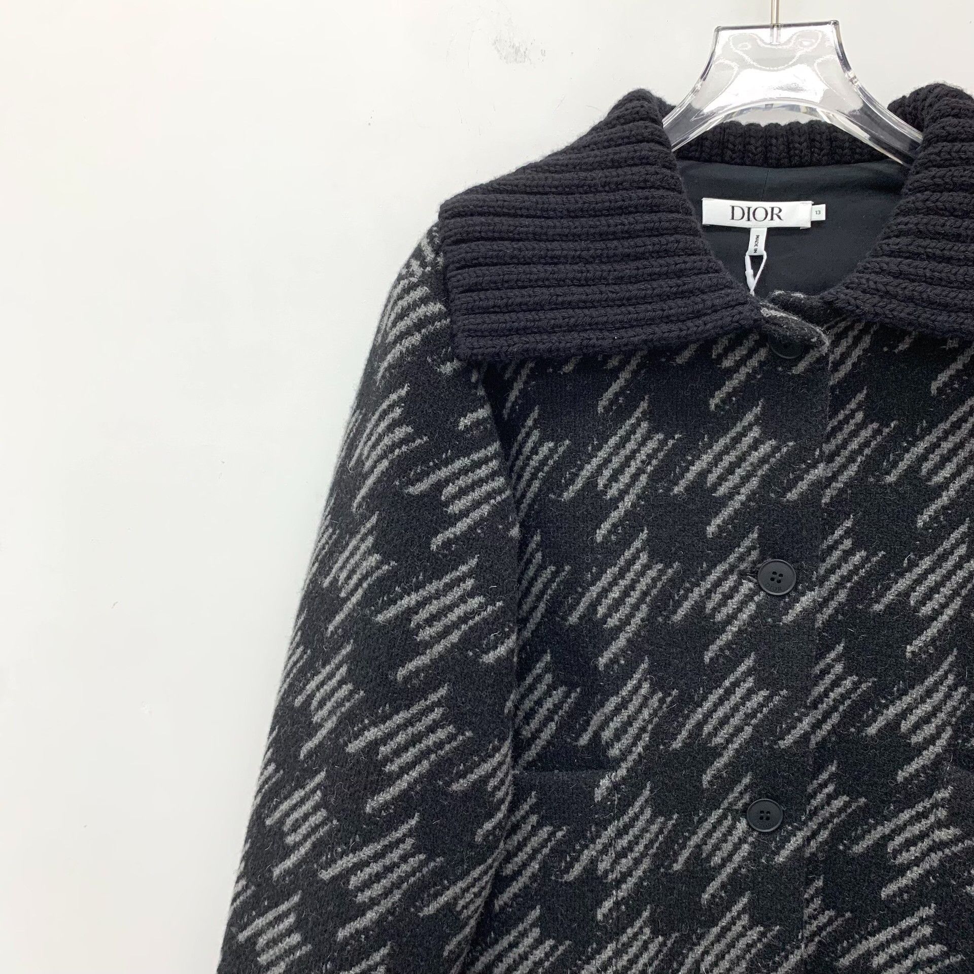 Dior Dior Wool Black Coat 25 Women Size XS / US 0-2 / IT 36-38 - 3 Thumbnail