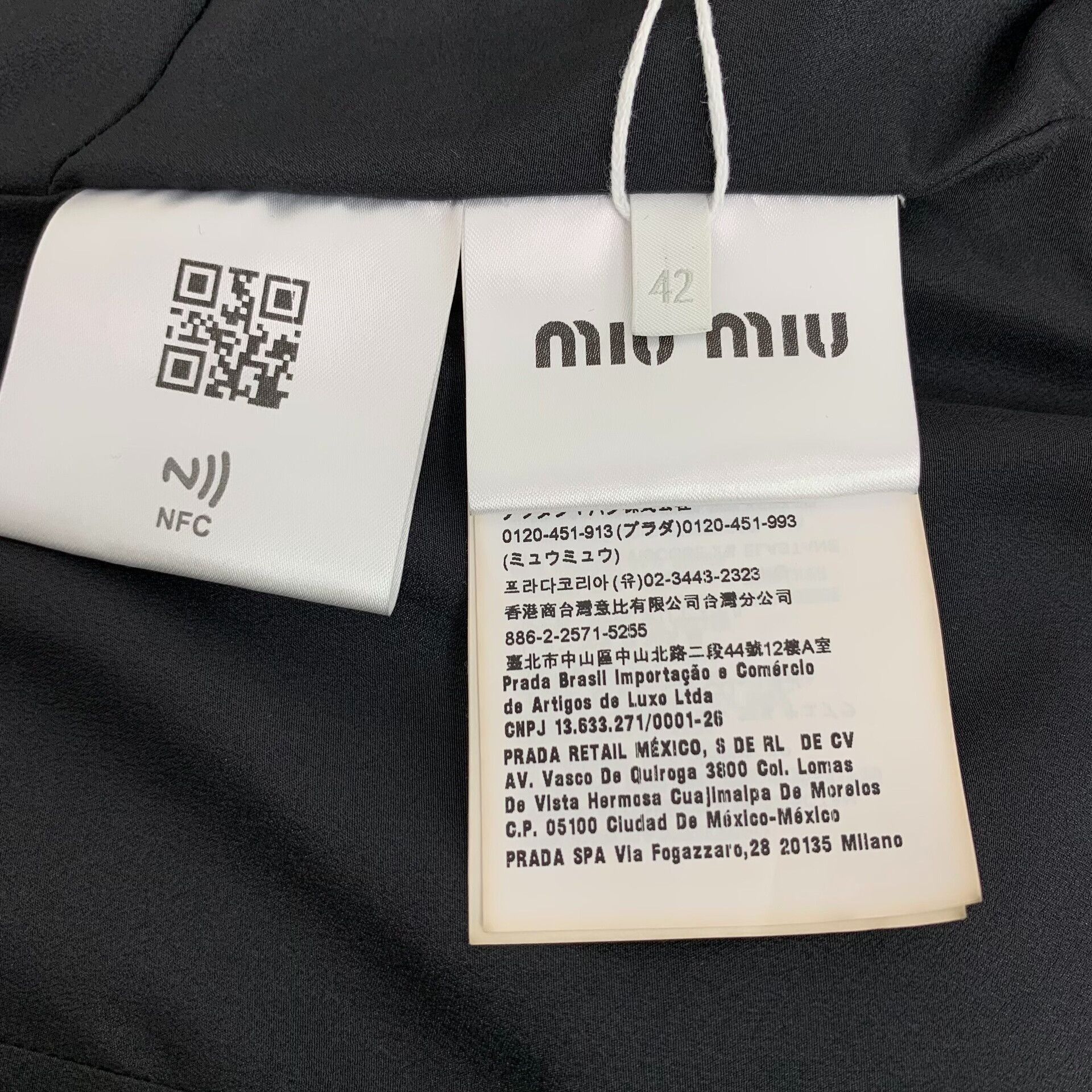 Miu Miu Miu Miu Black Dress 22 Women Size XS / US 0-2 / IT 36-38 - 7 Thumbnail
