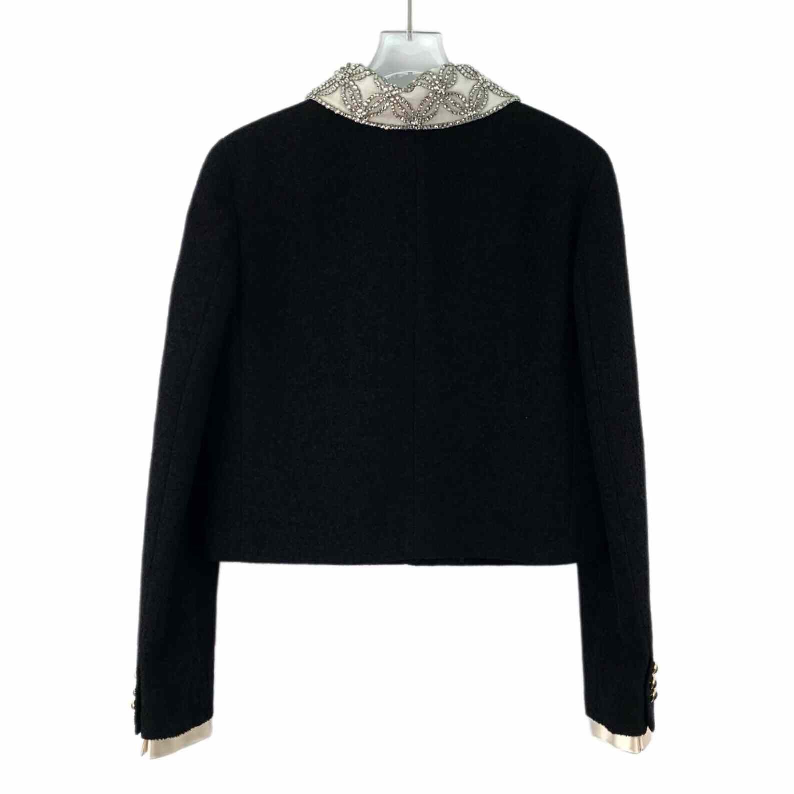 Miu Miu Miu Miu Wool Black Jacket L Women Size L / US 10 / IT 46 - 2 Thumbnail