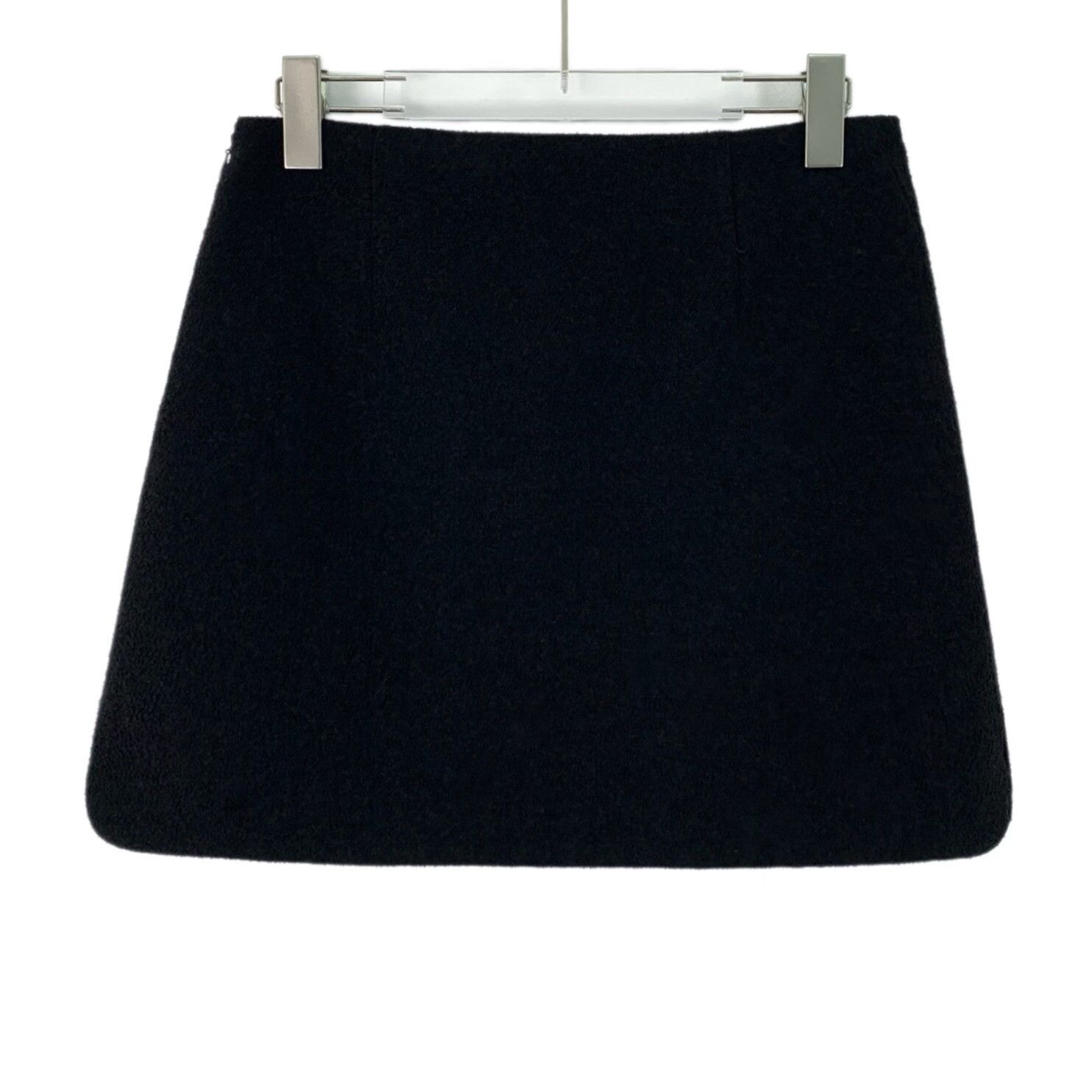 Miu Miu Miu Miu Wool Black Skirt L Women Size 30" / US 8 / IT 44 - 2 Thumbnail