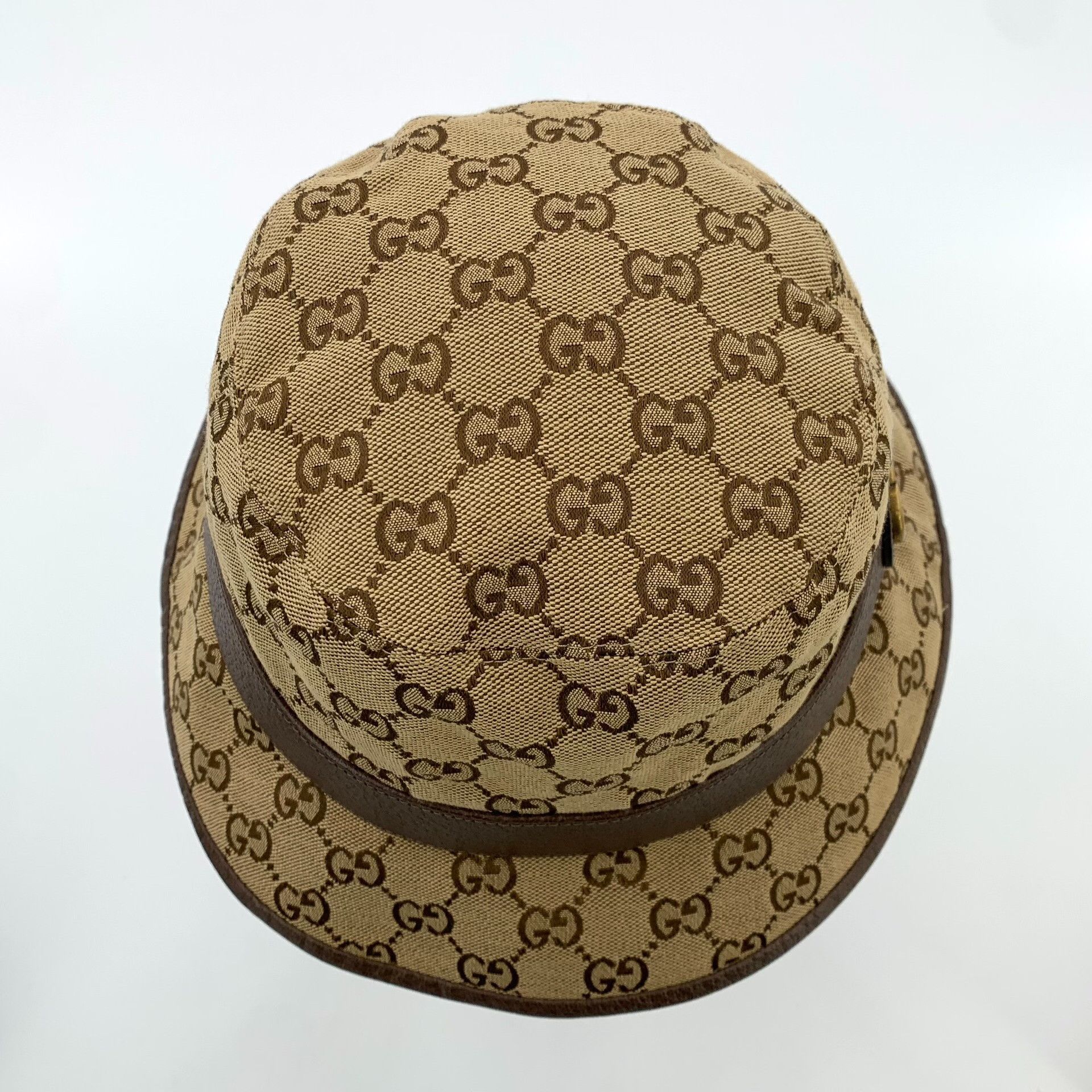Gucci Gucci Retro Cotton Brown Hat M Men Size ONE SIZE - 5 Thumbnail