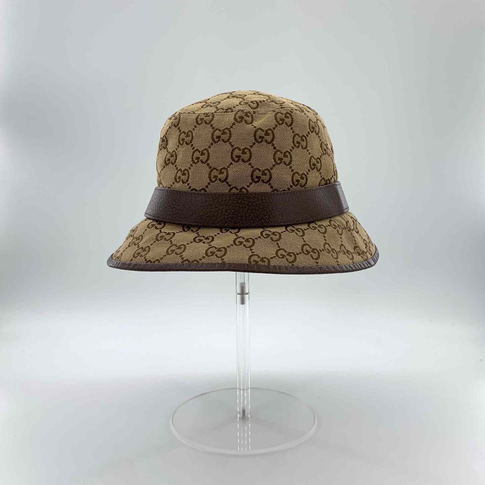 Gucci Gucci Retro Cotton Brown Hat M Men Size ONE SIZE - 4 Thumbnail