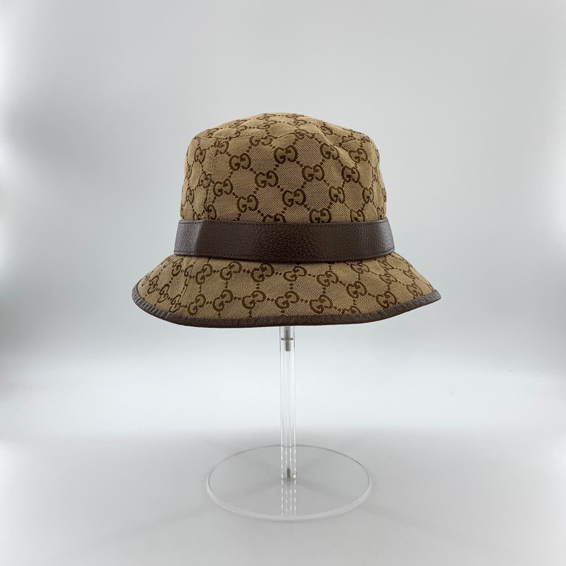 Gucci Gucci Retro Cotton Brown Hat M Men Size ONE SIZE - 2 Thumbnail