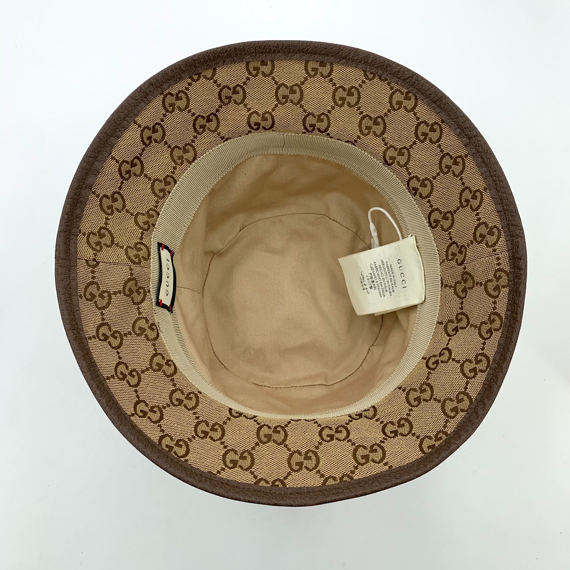 Gucci Gucci Retro Cotton Brown Hat M Men Size ONE SIZE - 6 Thumbnail