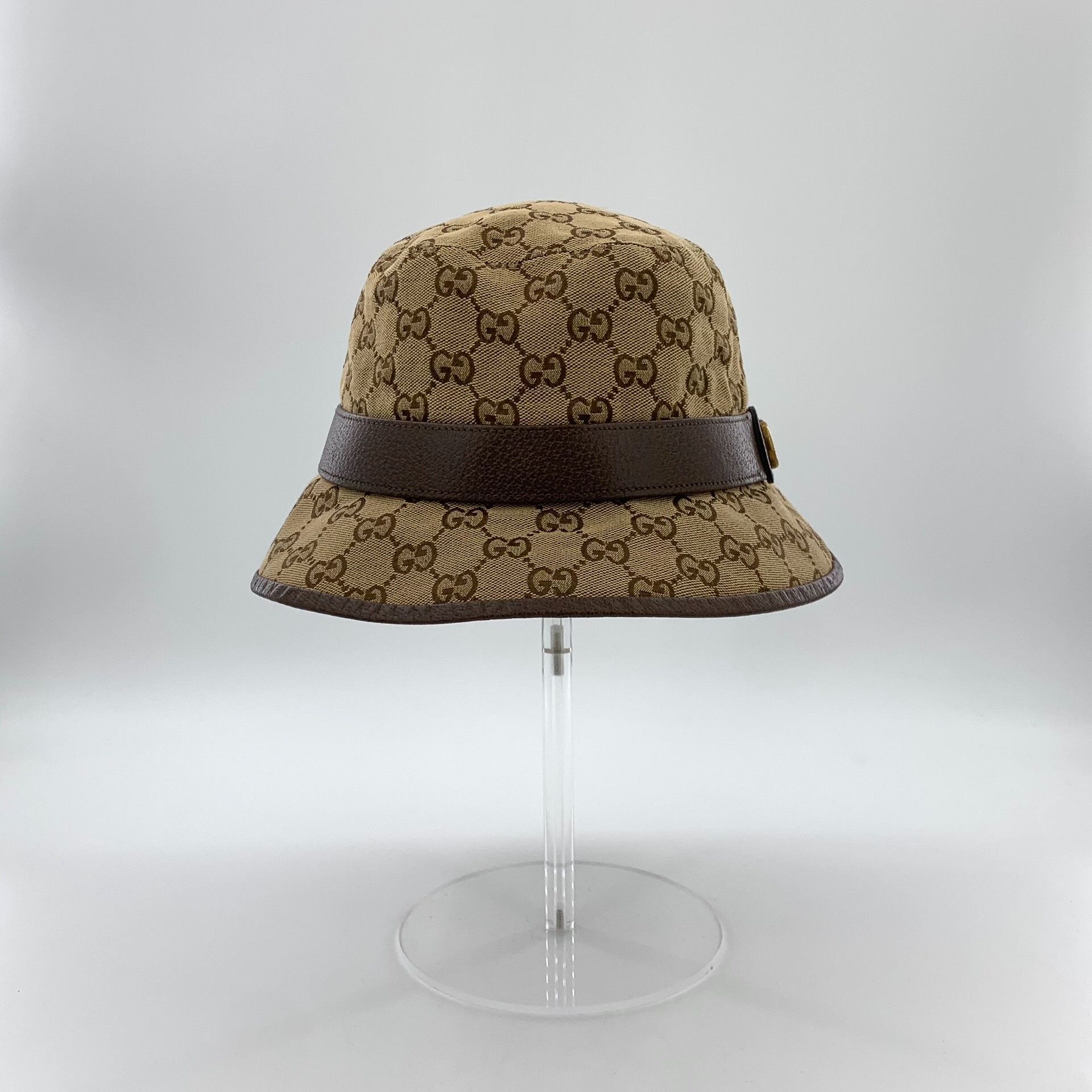 Gucci Gucci Retro Cotton Brown Hat M Men Size ONE SIZE - 3 Thumbnail
