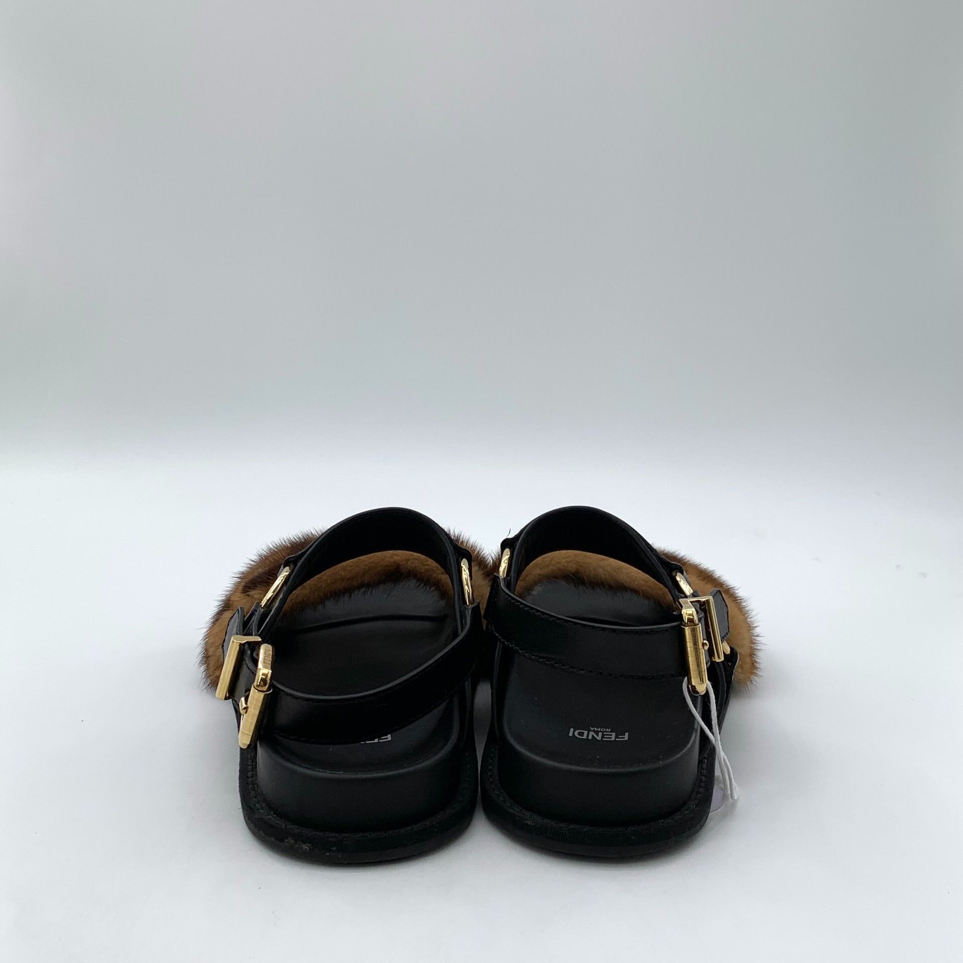Fendi Fendi Retro Black Sandals 37 Women Size US 6.5 / IT 36.5 - 4 Thumbnail