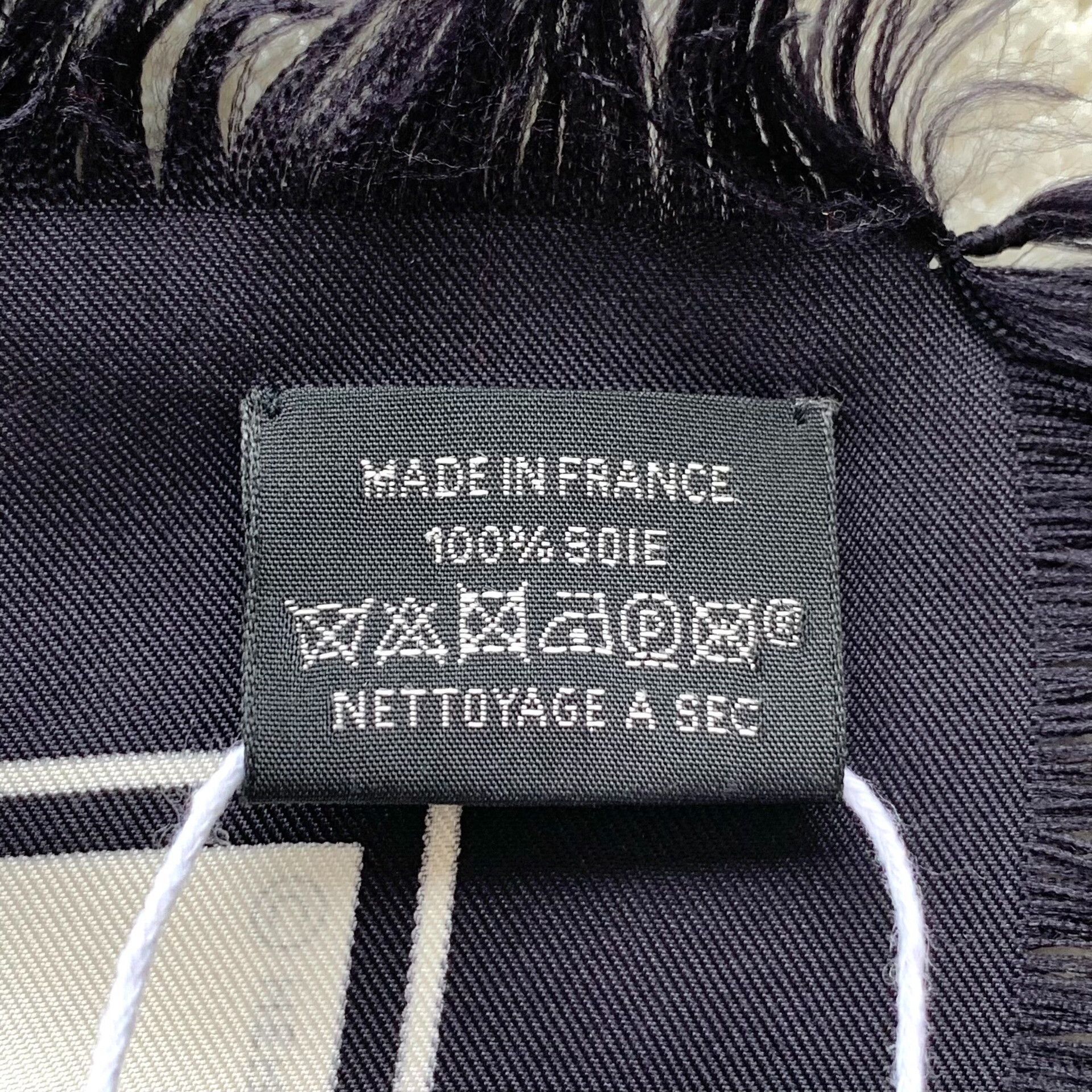 Hermes Hermes Black Scarf 37 Men Size ONE SIZE - 6 Thumbnail