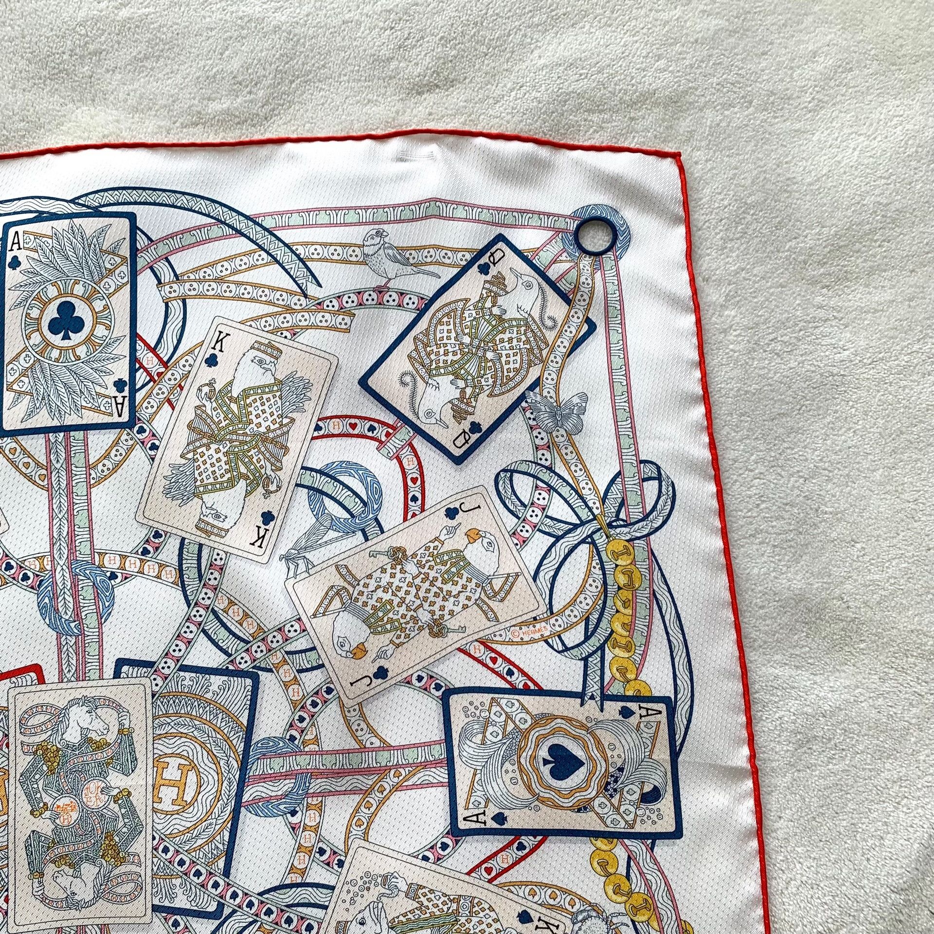 Hermes Hermes White Scarf 37 Men Size ONE SIZE - 3 Thumbnail