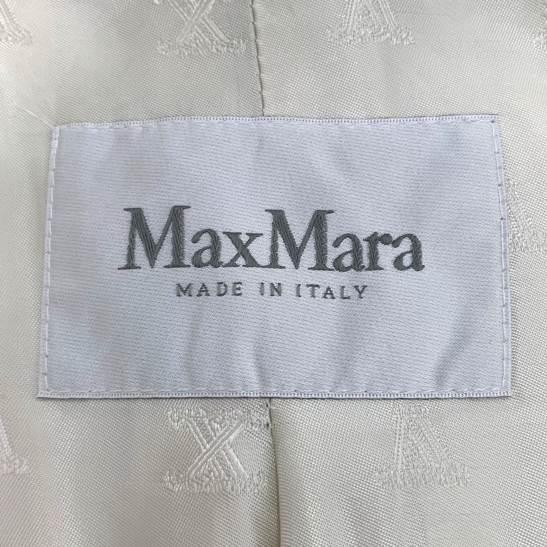 Max Mara Max Mara Wool White Coat XS Women Size XS / US 0-2 / IT 36-38 - 5 Thumbnail