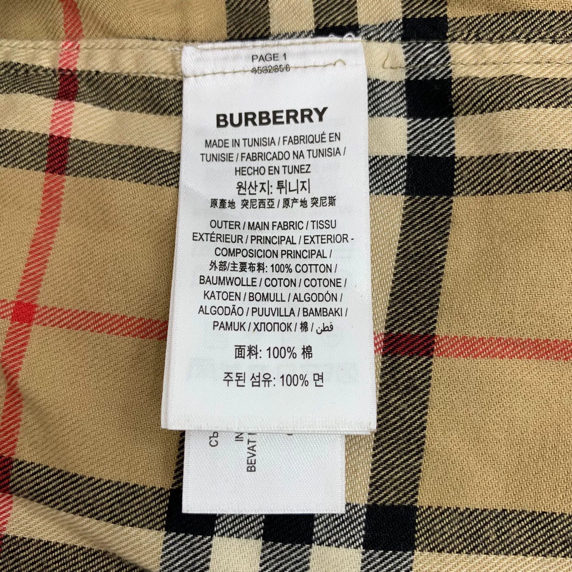 Burberry Burberry Cotton Brown Button Up S Women Size S / US 4 / IT 40 - 7 Thumbnail