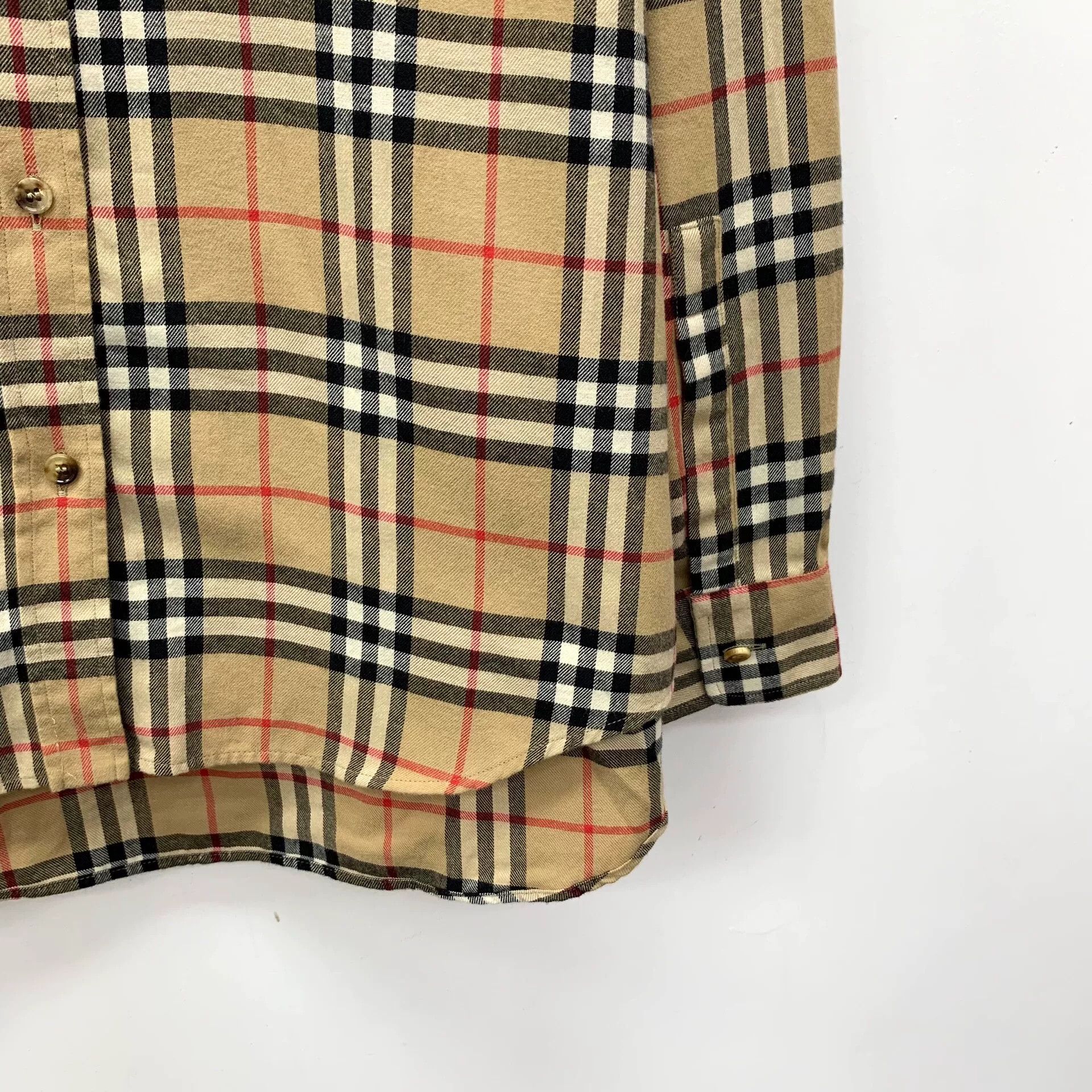 Burberry Burberry Cotton Brown Button Up S Women Size S / US 4 / IT 40 - 4 Thumbnail