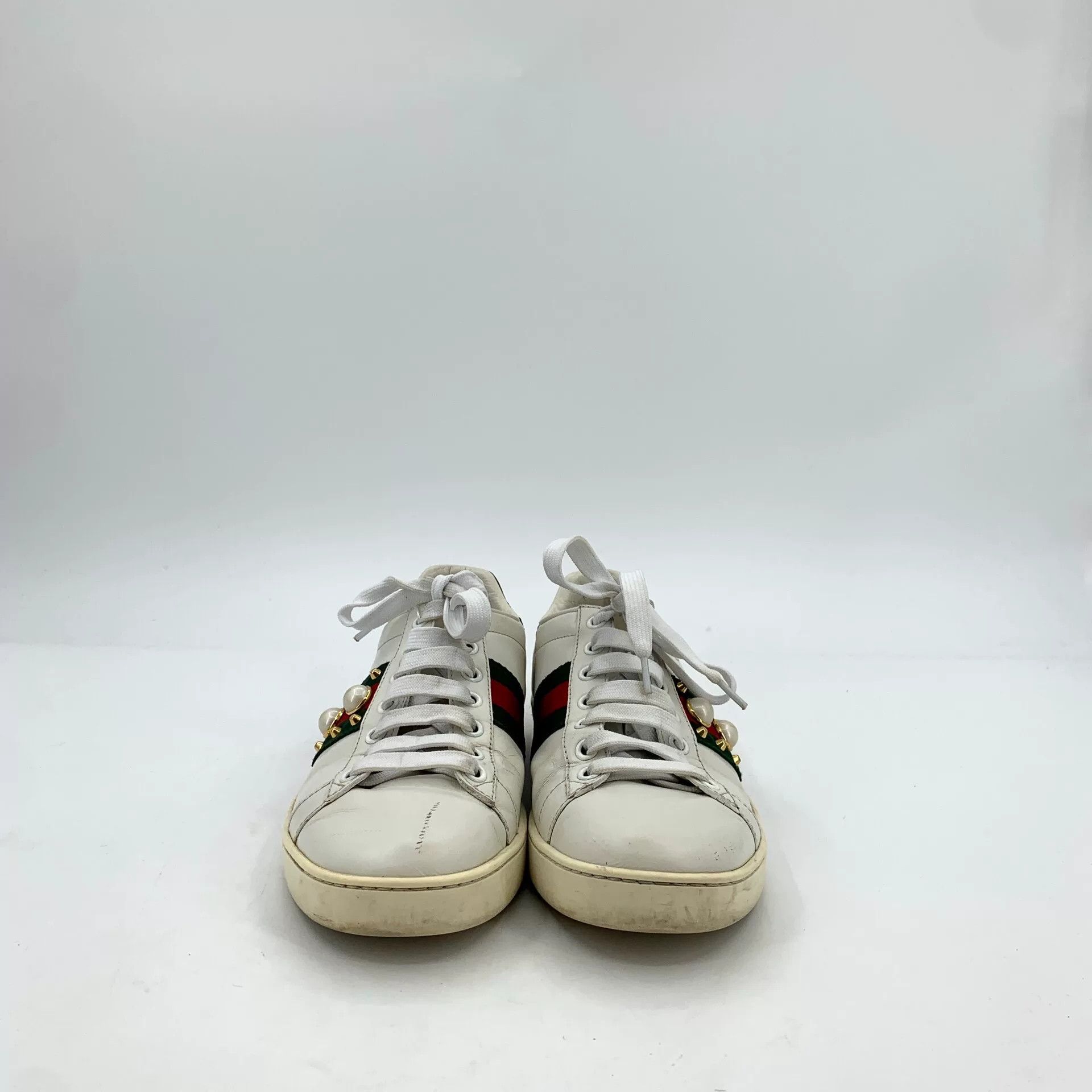Gucci Gucci White Lowtop Sneakers 36 Women Size US 6 / IT 36 - 3 Thumbnail
