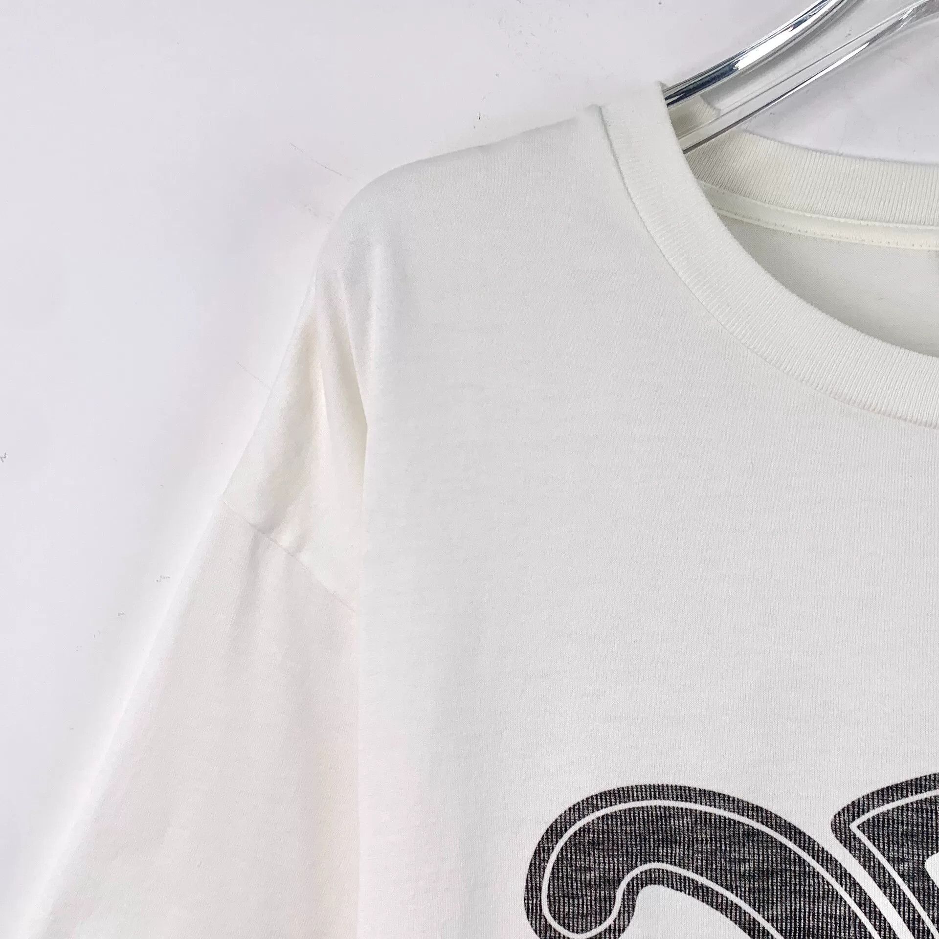 Celine Celine Retro Printed White T-Shirt XS Women Size XS / US 0-2 / IT 36-38 - 3 Thumbnail