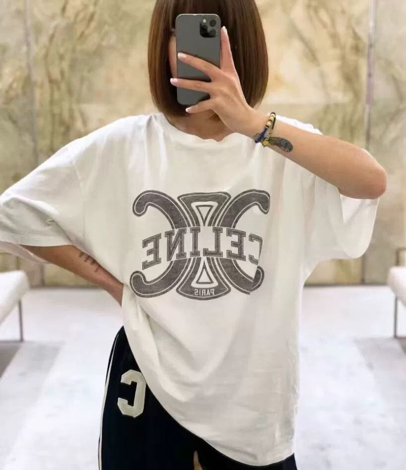 Celine Celine Retro Printed White T-Shirt XS Women Size XS / US 0-2 / IT 36-38 - 9 Thumbnail