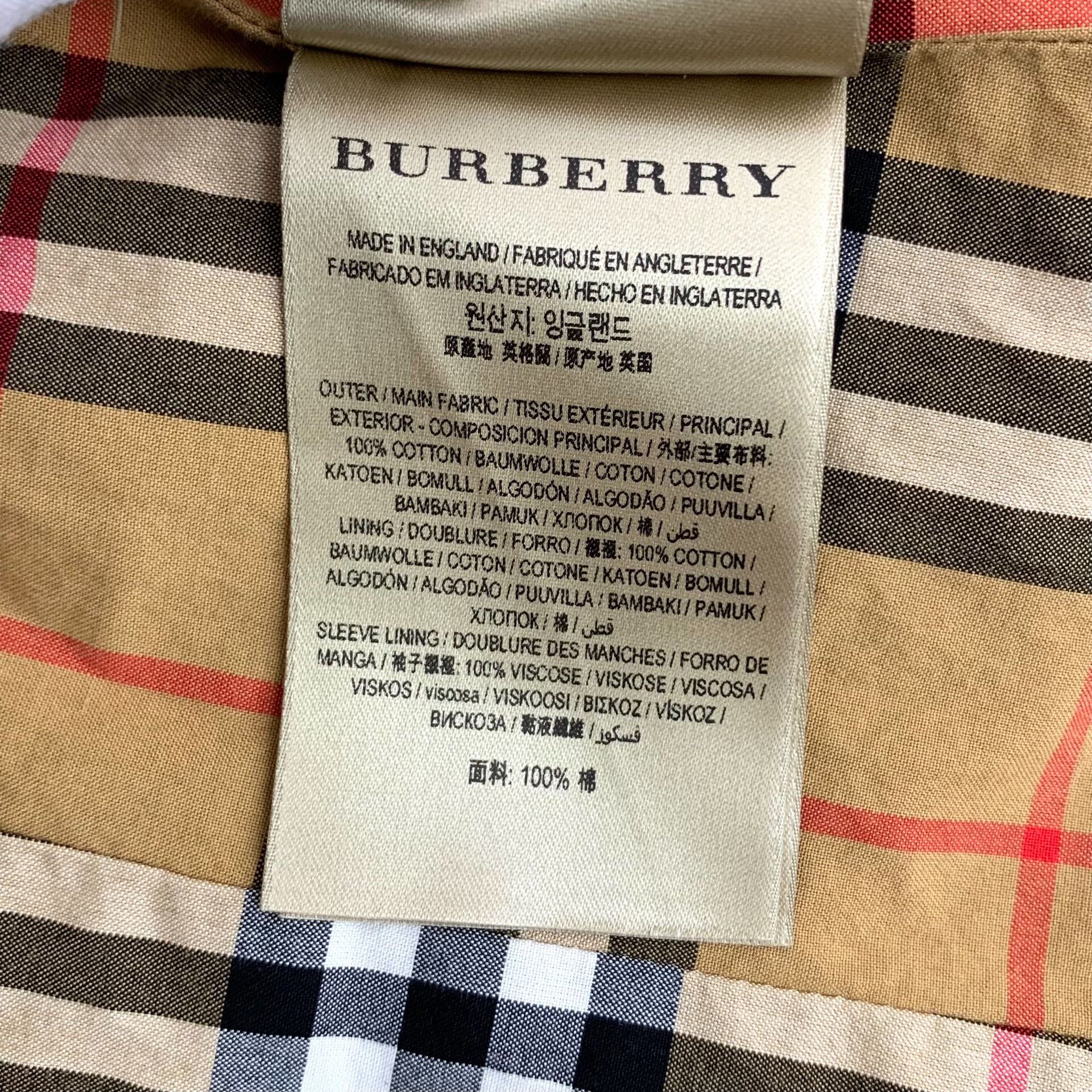Burberry Burberry Cotton Brown Coat S Women Size S / US 4 / IT 40 - 8 Thumbnail