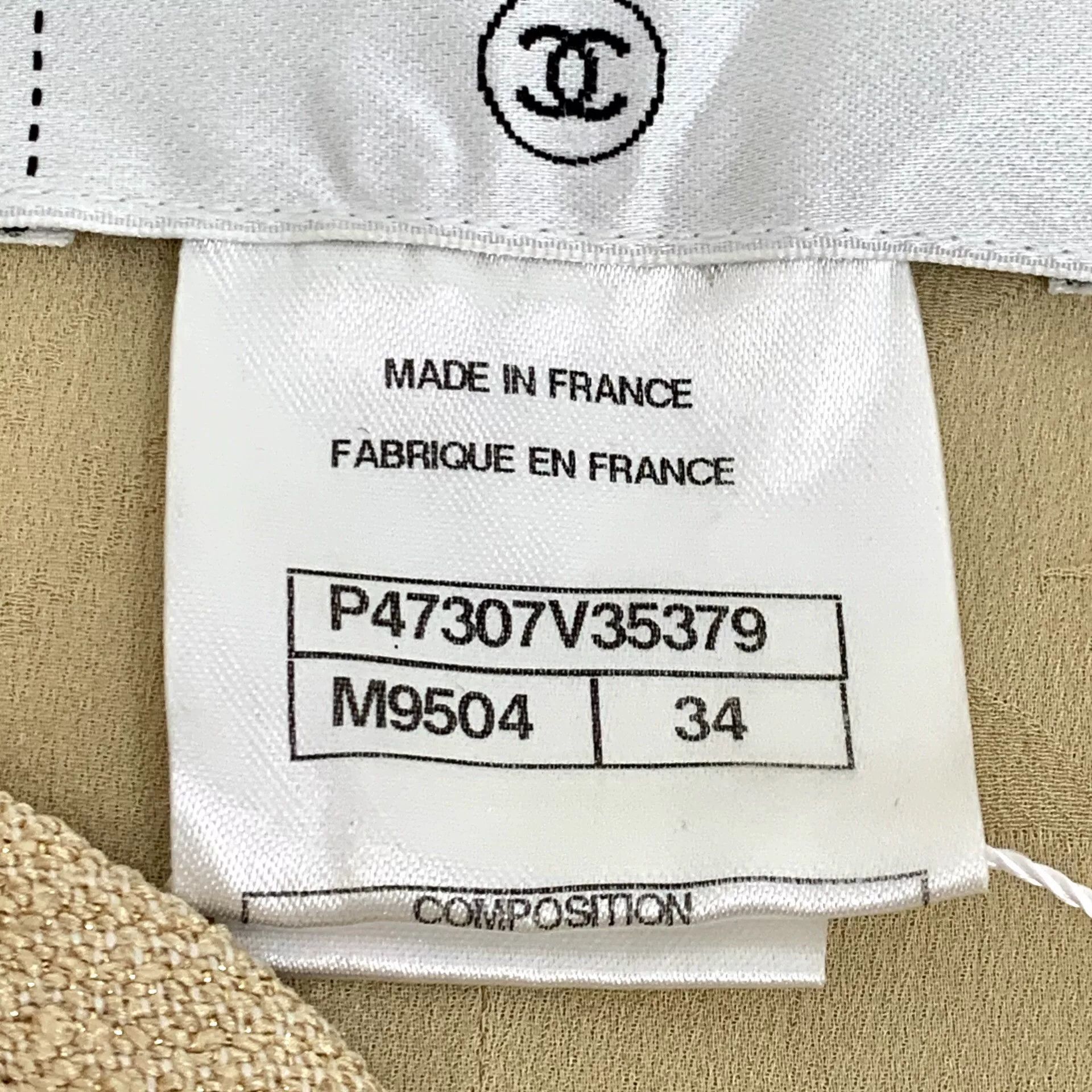 Chanel Chanel Cropped Beige Jacket XXS Women Size XXS / US 00 / IT 34 - 7 Thumbnail