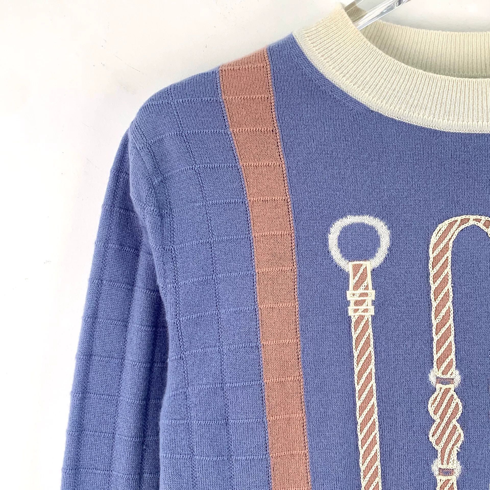 Hermes Hermes Wool Embroidered Multi Sweater XS Women Size XS / US 0-2 / IT 36-38 - 3 Thumbnail
