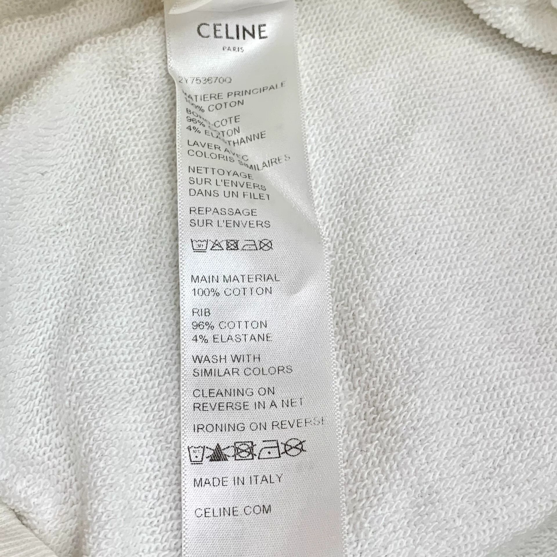 Celine Celine Retro Printed White Hoodie XS Women Size XS / US 0-2 / IT 36-38 - 8 Thumbnail