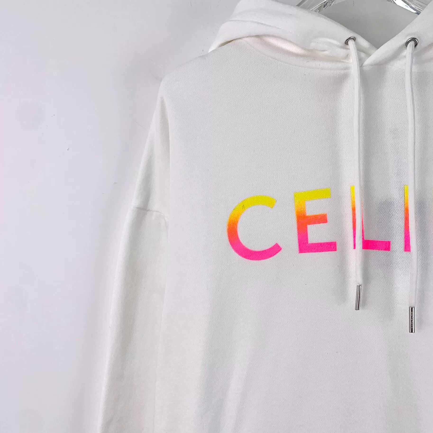 Celine Celine Retro Printed White Hoodie XS Women Size XS / US 0-2 / IT 36-38 - 3 Thumbnail