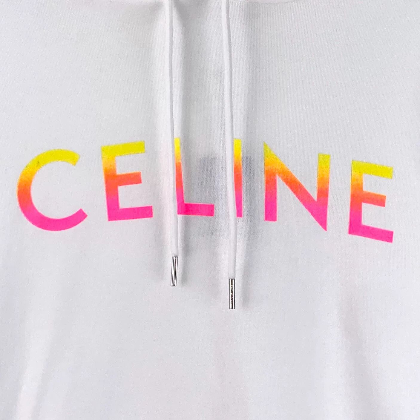 Celine Celine Retro Printed White Hoodie XS Women Size XS / US 0-2 / IT 36-38 - 4 Thumbnail