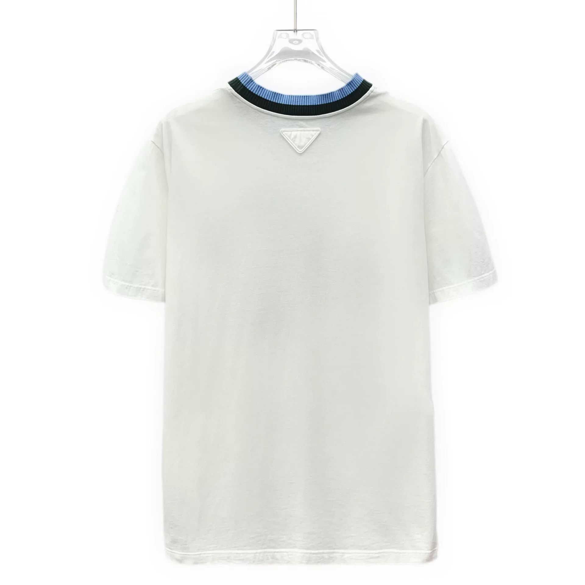 Prada Prada Cotton Printed White T-Shirt M Women Size M / US 6-8 / IT 42-44 - 2 Thumbnail