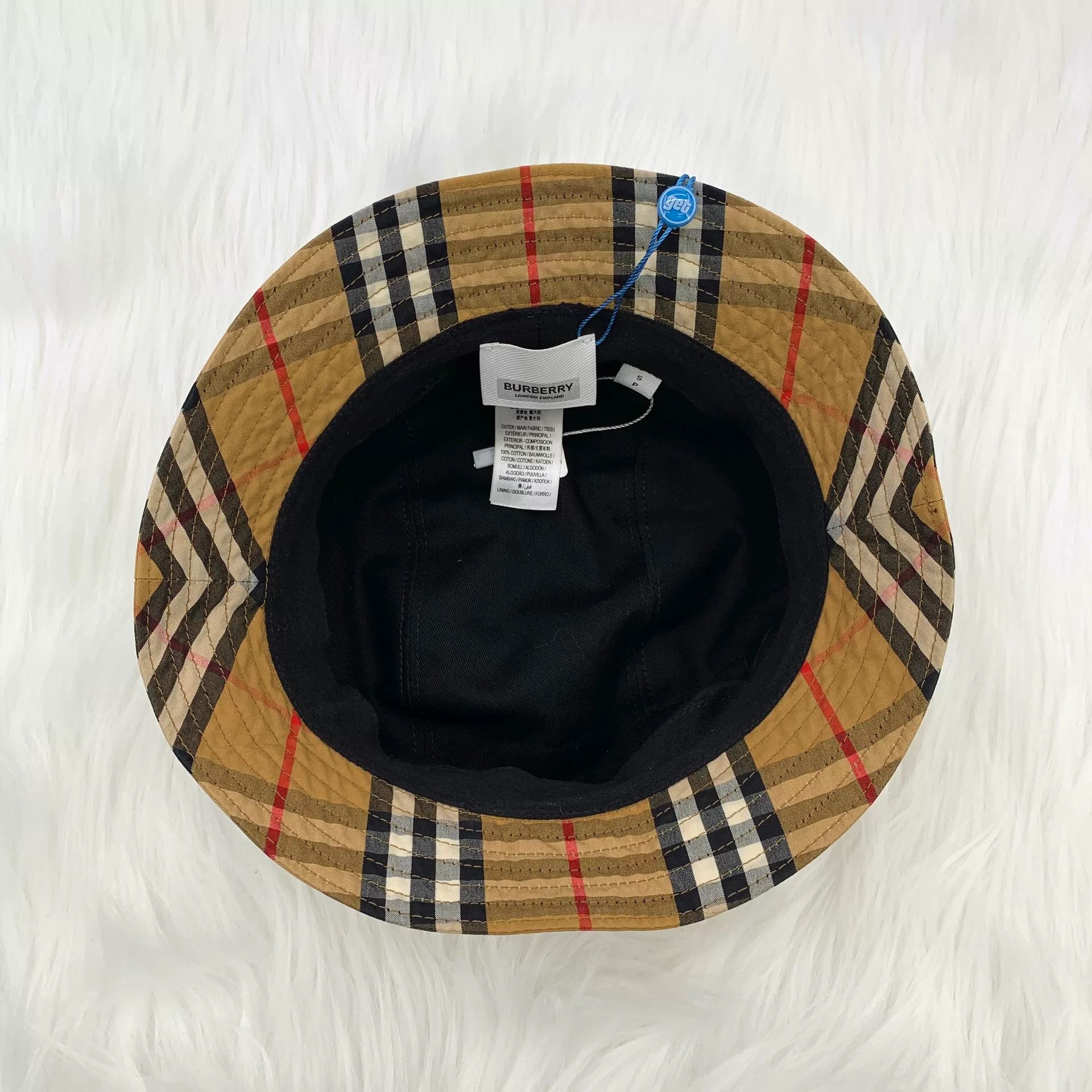 Burberry Burberry Casual Plaid Brown Hat S Men Size ONE SIZE - 6 Thumbnail