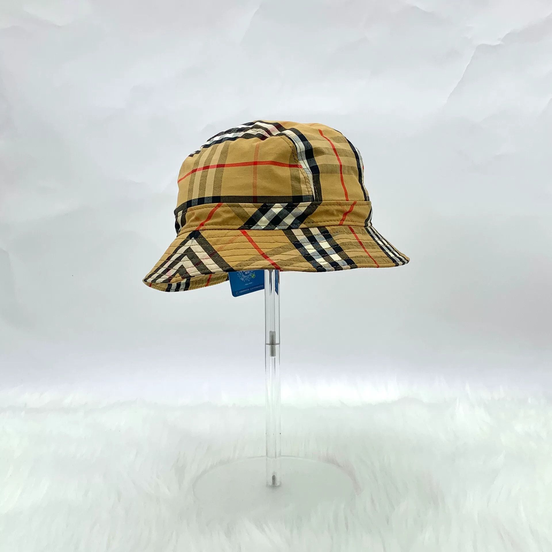 Burberry Burberry Casual Plaid Brown Hat S Men Size ONE SIZE - 4 Thumbnail