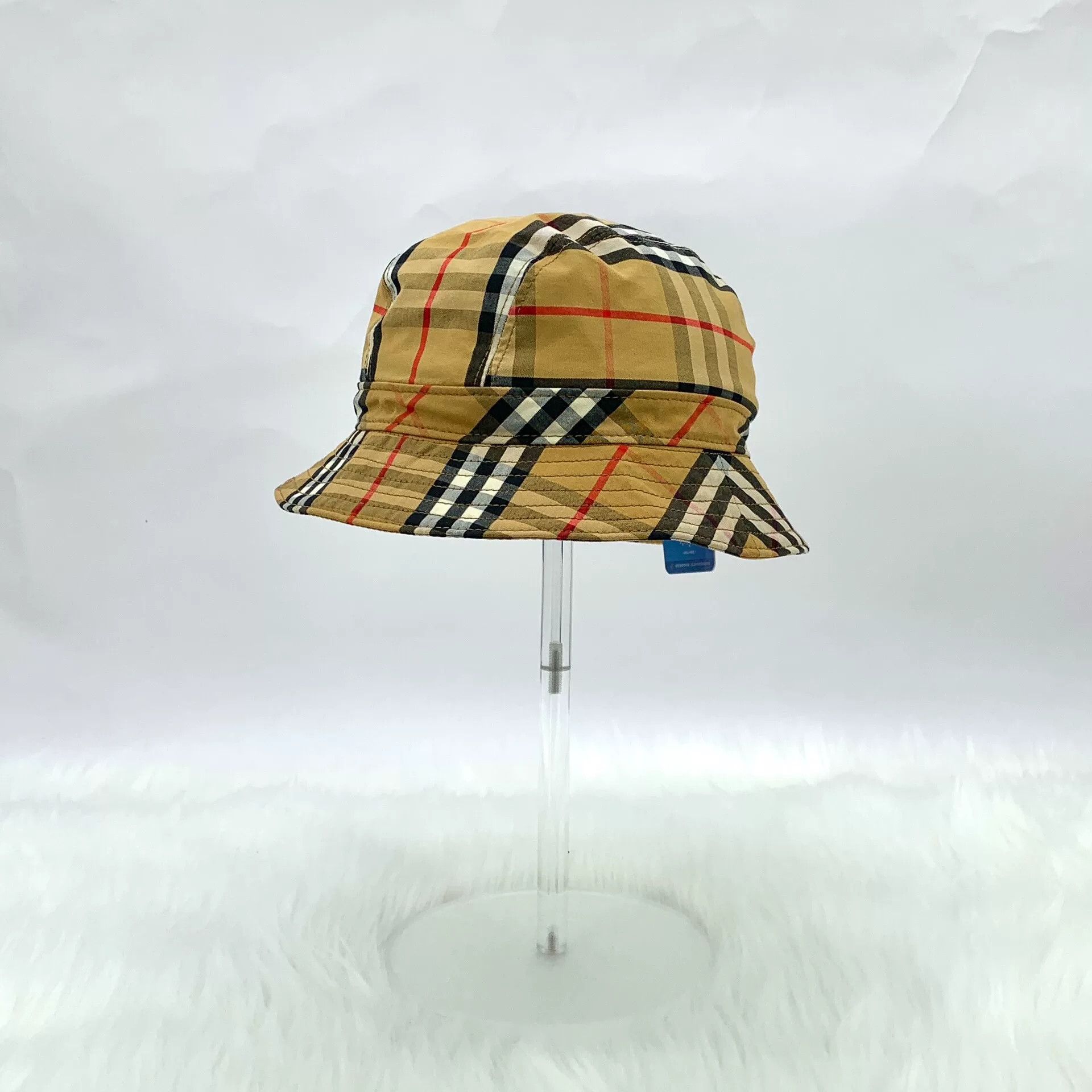 Burberry Burberry Casual Plaid Brown Hat S Men Size ONE SIZE - 3 Thumbnail